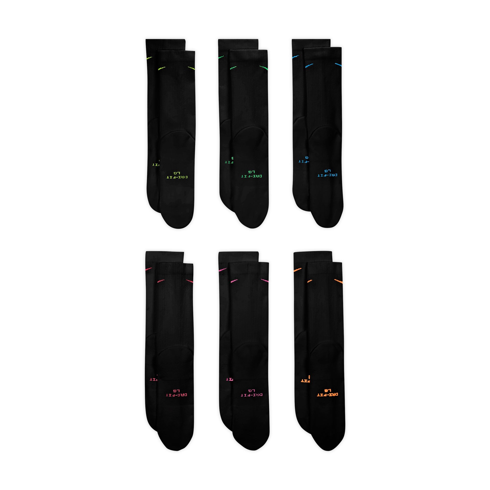 Nike Funktionssocken »U NK ED ELVD CRW 6P - 144« atmungsaktives Material, für Erwachsene