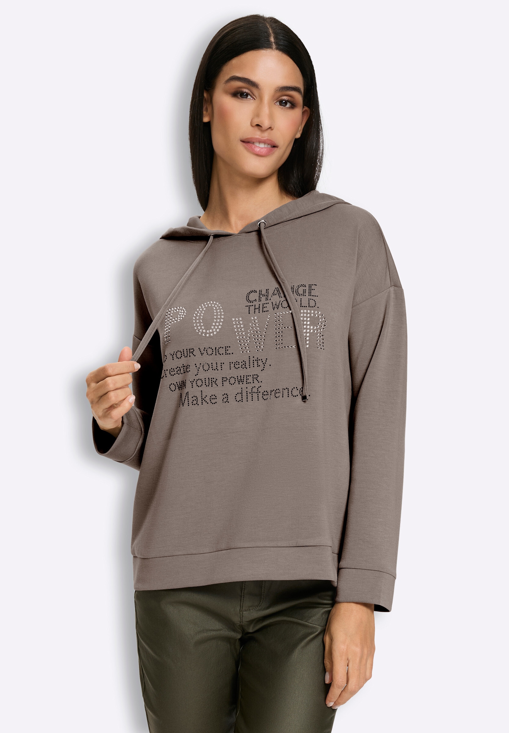 heine Hoodie »Sweatshirt Sweatshirt mit Lettering«
