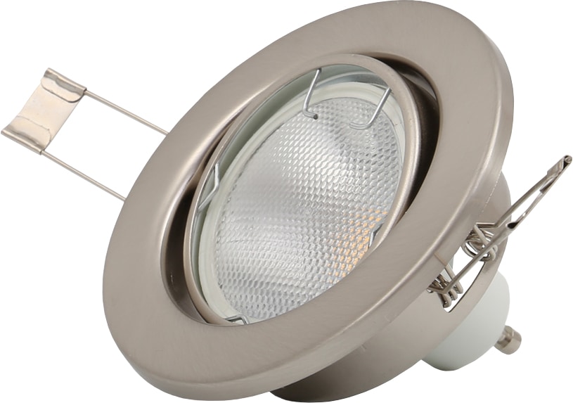 B.K.Licht LED Einbaustrahler, 10 nickel, OTTO schwenkbar, flammig-flammig, bei bestellen LED Einbau-Spots, Einbauleuchten, matt GU10