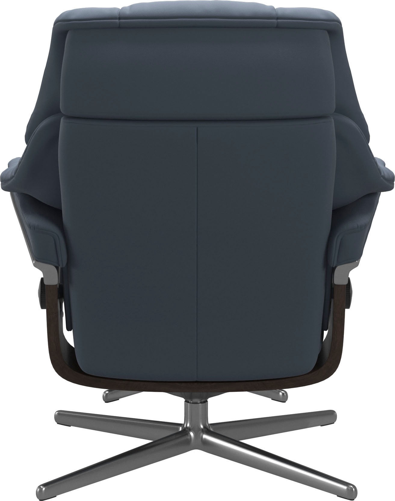 Stressless® Relaxsessel »Reno«, (Set, Relaxsessel mit Hocker), mit Hocker, mit Cross Base, Größe S, M & L, Holzakzent Wenge
