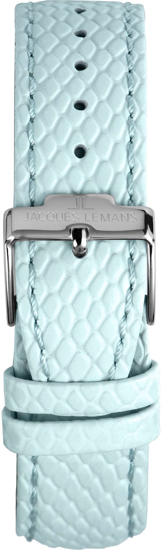 Jacques Lemans Chronograph »Venice« Armbanduhr, Damenuhr, Lederarmband, Stoppfunktion, Datum, Perlmutt