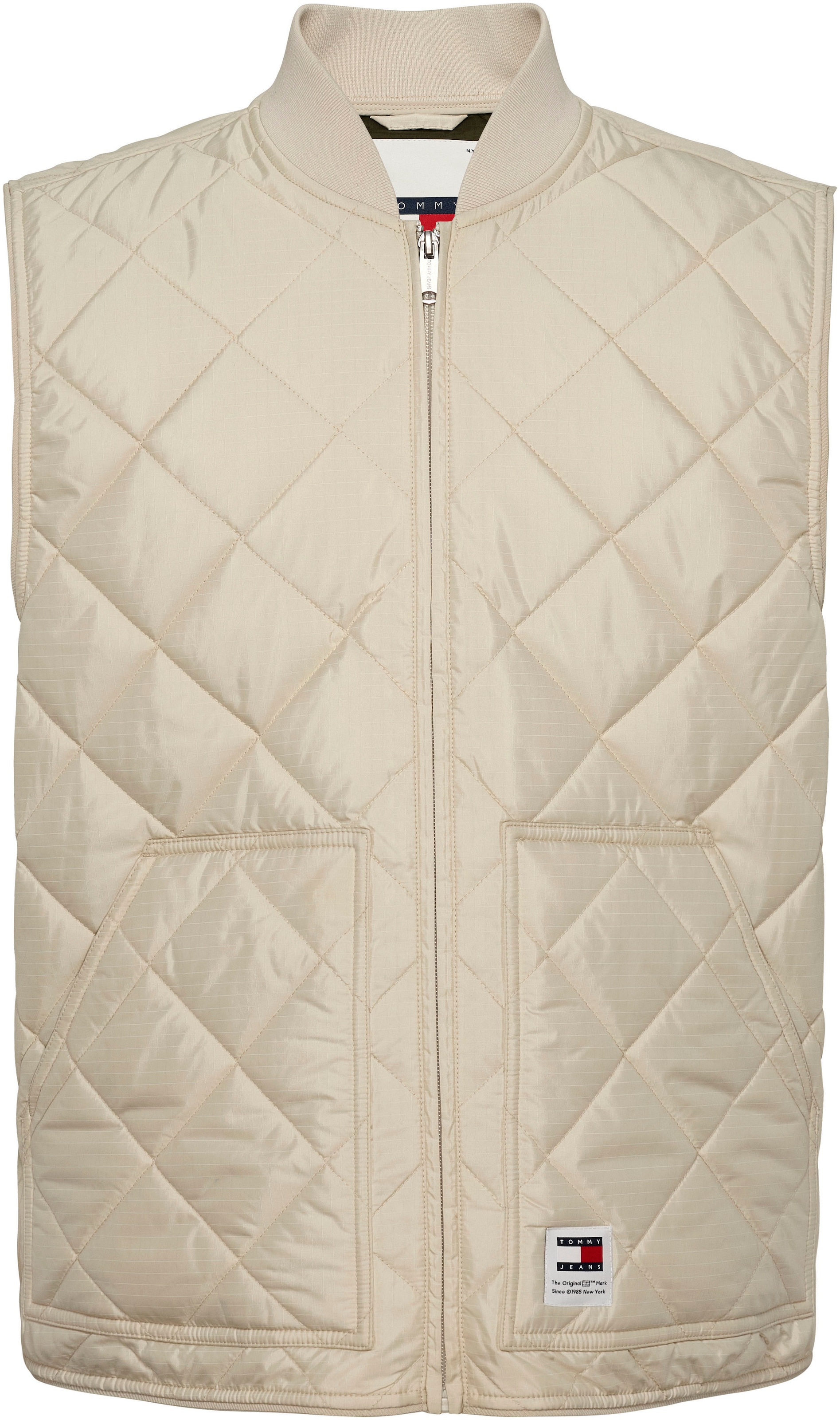 Tommy Jeans Steppweste »TJM REG ENTRY VEST«, mit modischem Rautenmuster