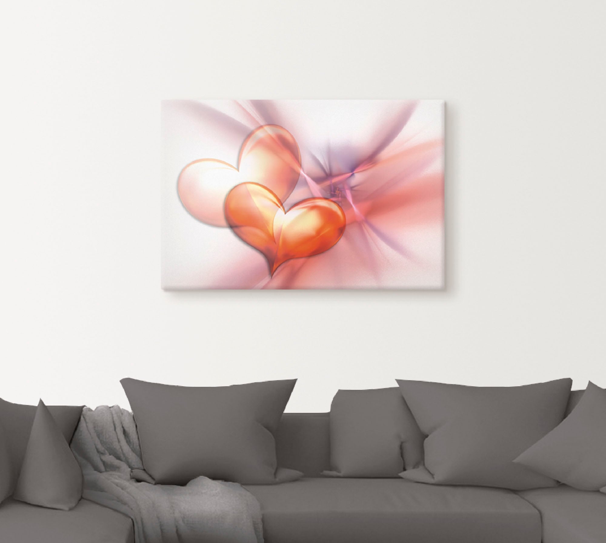 Artland Wandbild »Das höchste Glück«, Herzen, (1 St.), als Alubild, Outdoorbild, Leinwandbild, Poster, Wandaufkleber
