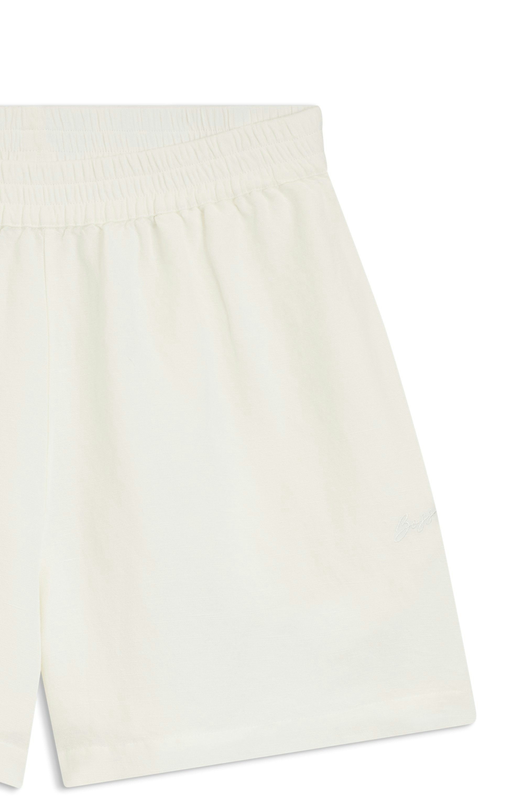 BOSS ORANGE Shorts »Tallan Premium Damenmode«  aus einem Leinen-Mix