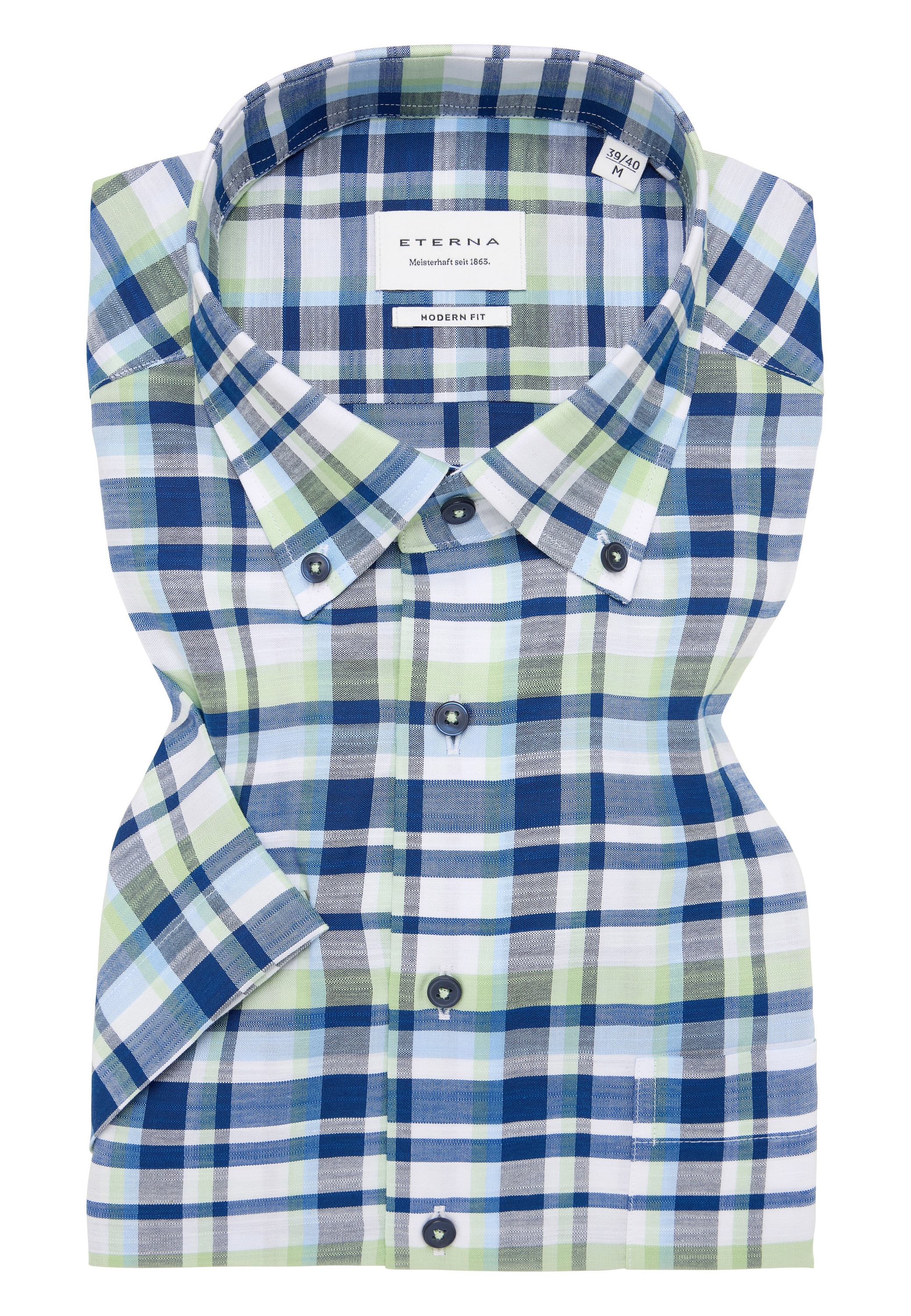 Eterna Kurzarmhemd »MODERN FIT«, EASY IRON (bügelleicht)