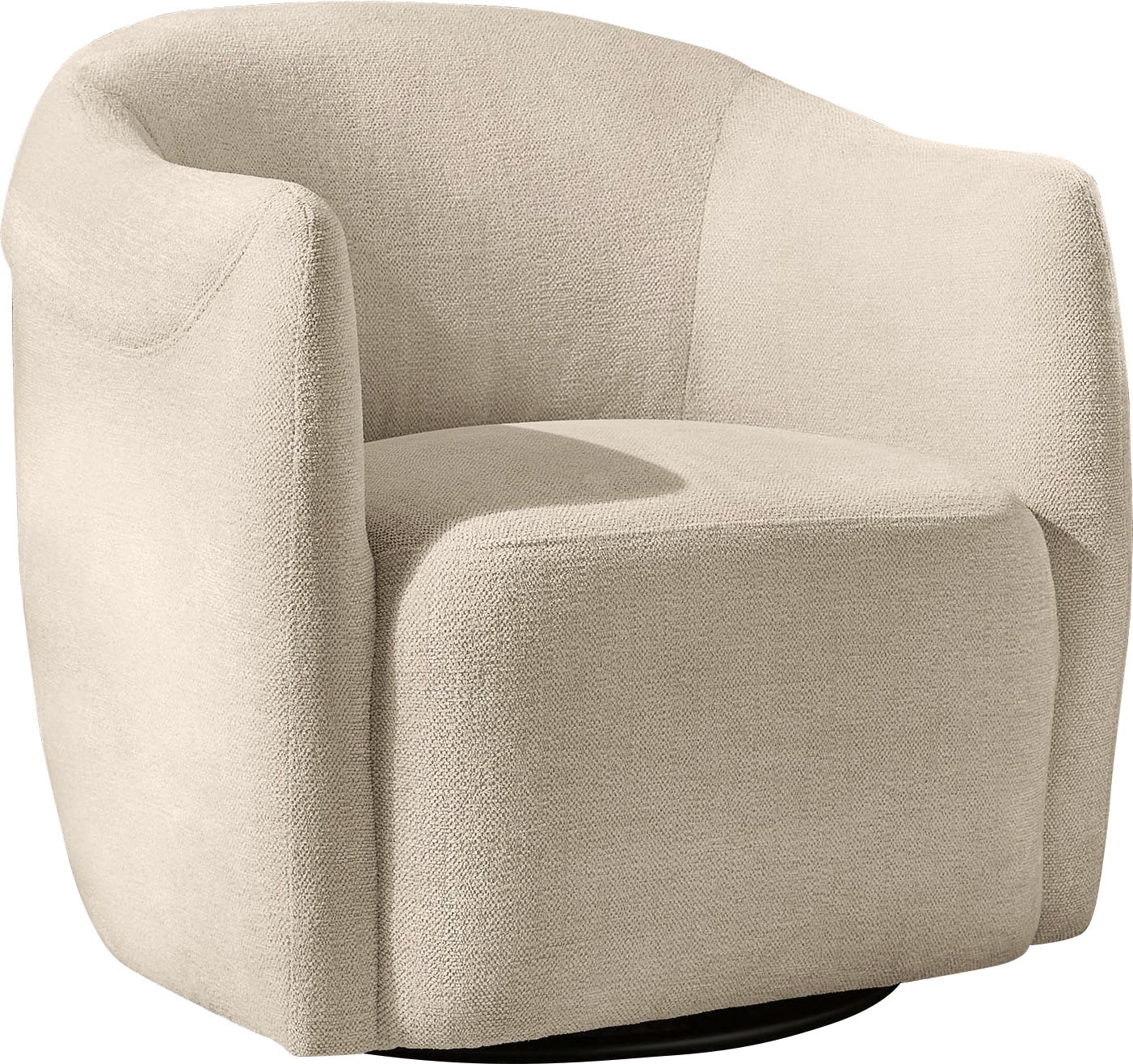 Jockenhöfer Gruppe Loungesessel »Nigel« 360° Drehfunktion, Chenillebezugsstoff, kompaktes Stellmaß