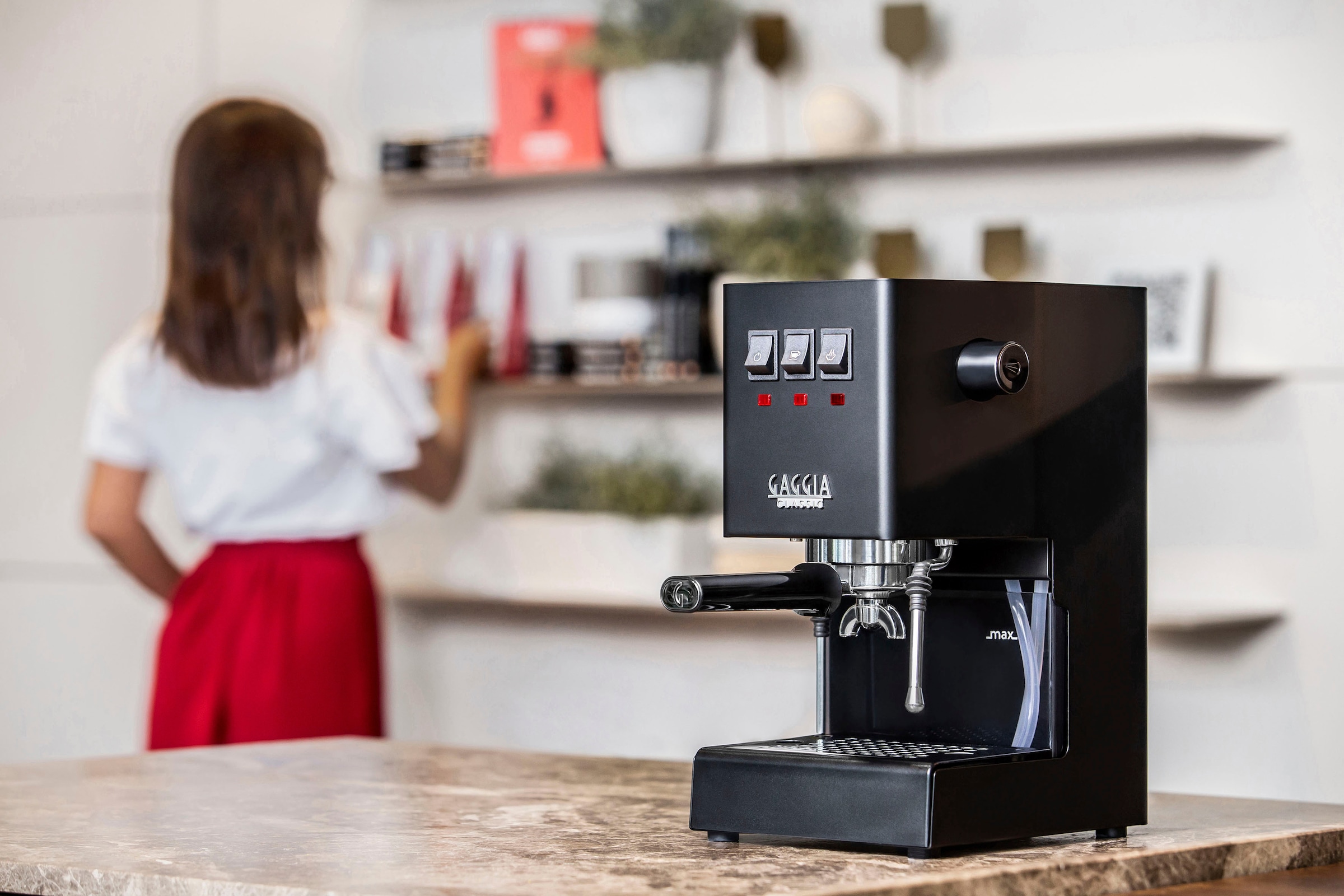 Gaggia Espressomaschine »Classic Evo Thunder Black«, Siebträger