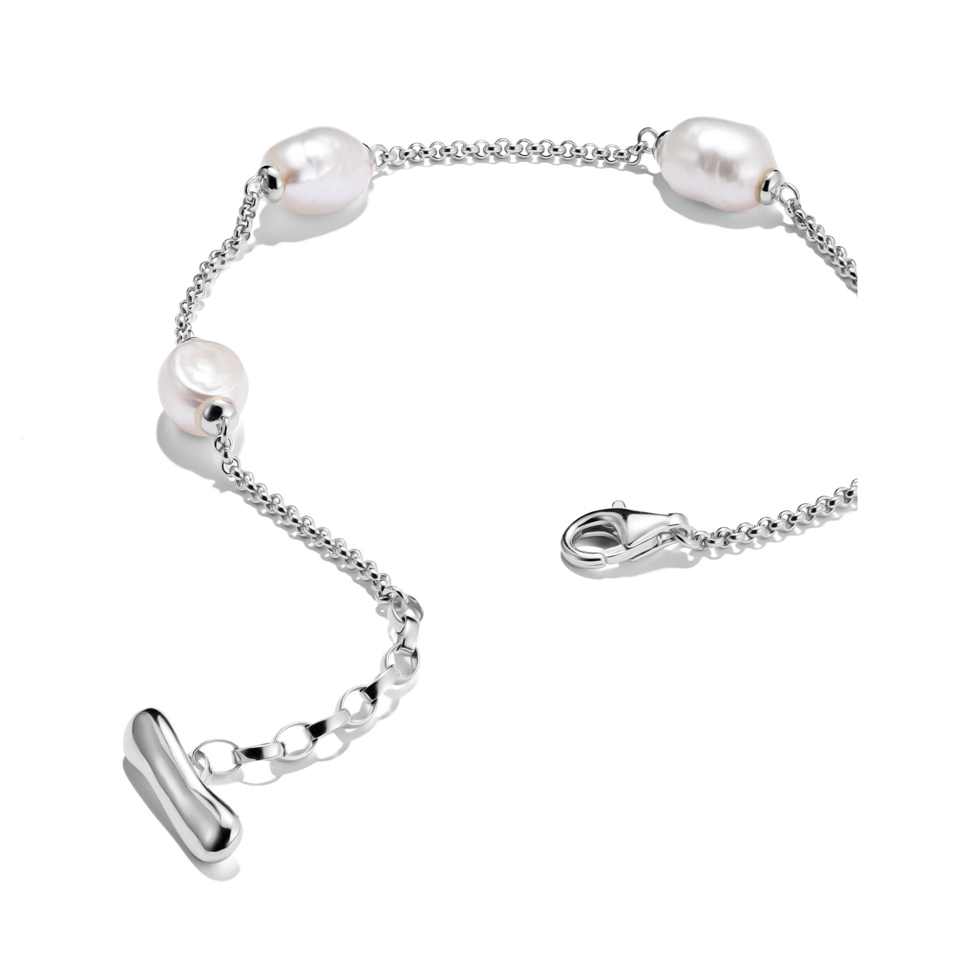 THOMAS SABO Perlenarmband »Natural Beauty Armband fein, Bold Elegance« mit Süßwasserzuchtperle