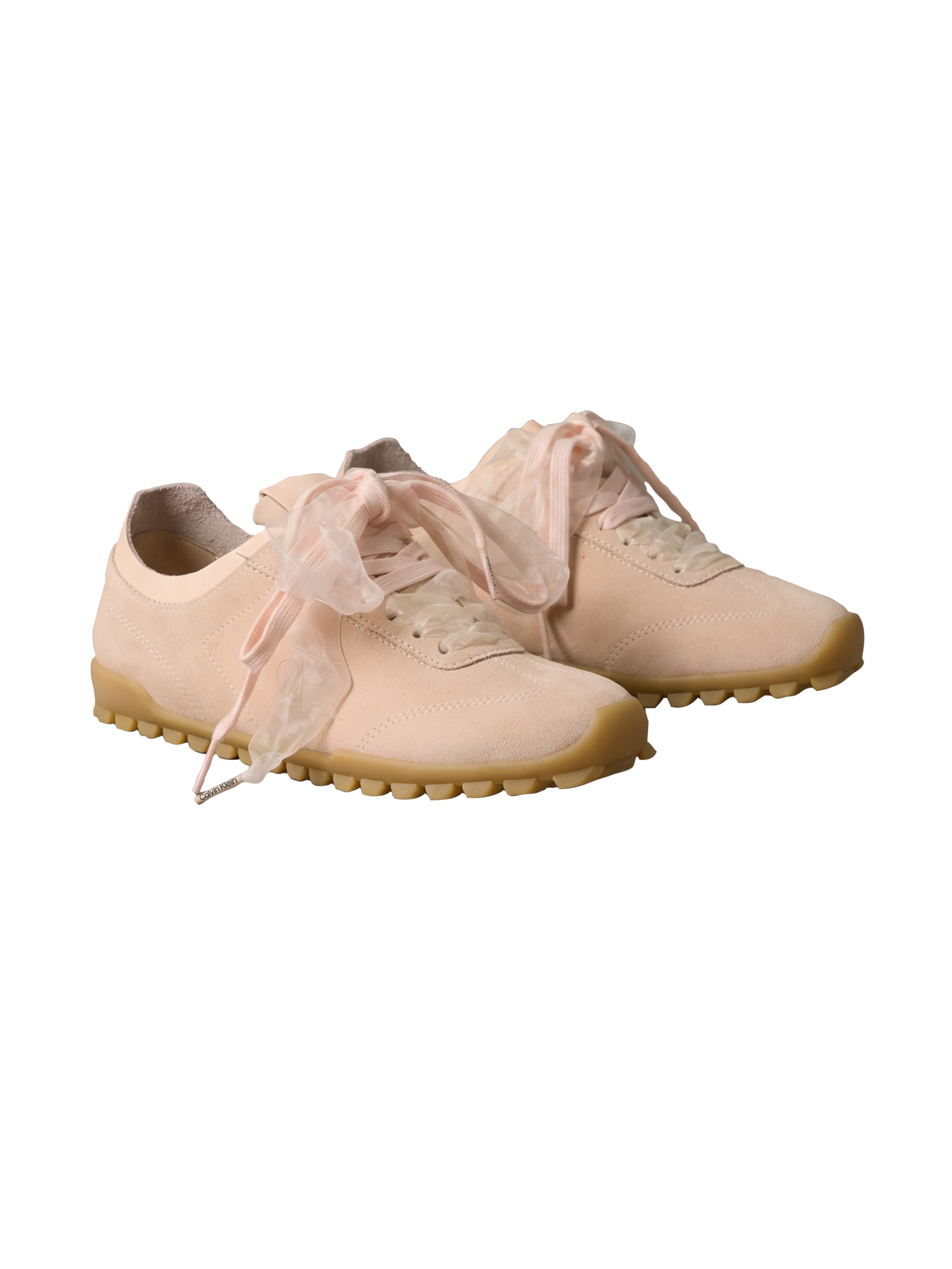 Calvin Klein Sneaker »LOW PROFILE RUN MG SUE DB LACES«  Halbschuh, Trendy-Schnürschuh, Freizeitschuh mit CK-Prägung