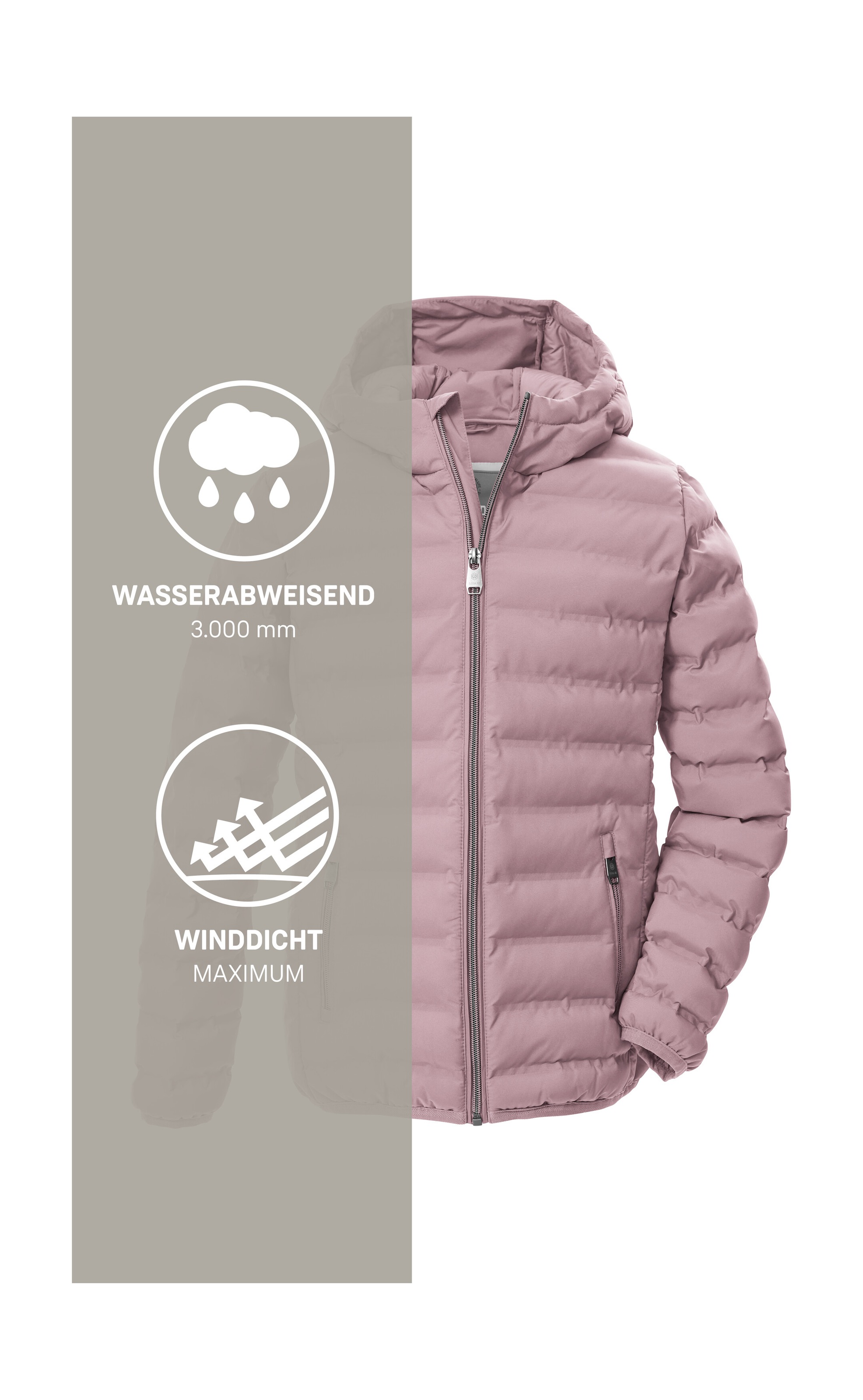 G.I.G.A. DX by killtec Steppjacke »Mädchen Steppjacke OOGW 2«, Leichte. winddichte Mädchen Steppjacke, wasserabweisend