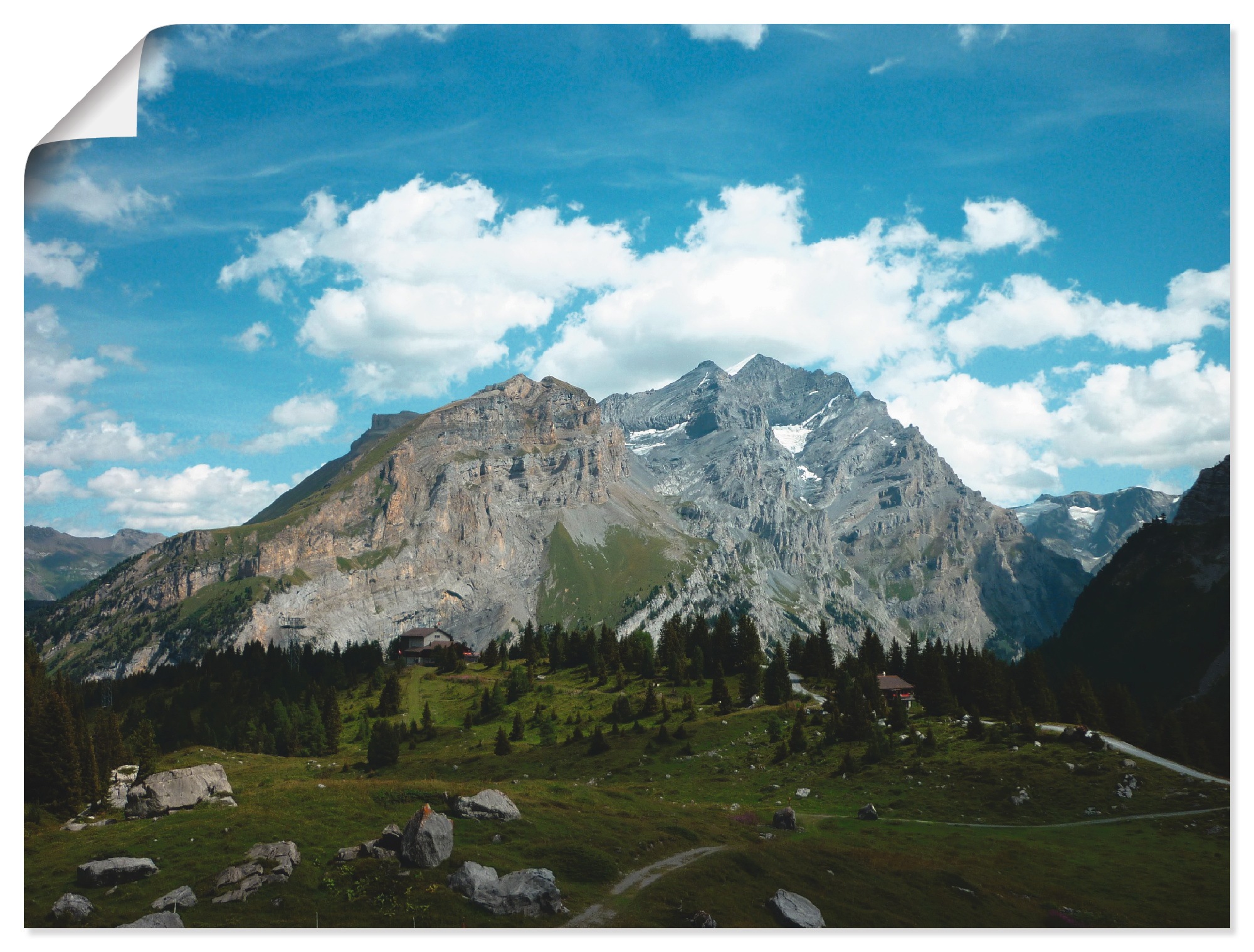 Artland Wandbild »Oeschinensee in in Leinwandbild, bei Berge, versch. OTTO Wandaufkleber als Poster oder (1 den Alpen«, Größen St.)