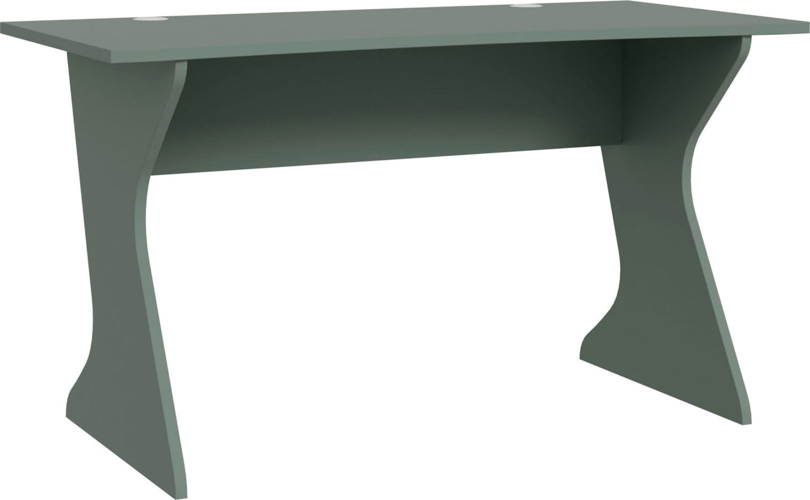 FORTE Schreibtisch »Utapau«, geschwungene Tischplattenform, mit Kabeldurchführung, Breite 140 cm