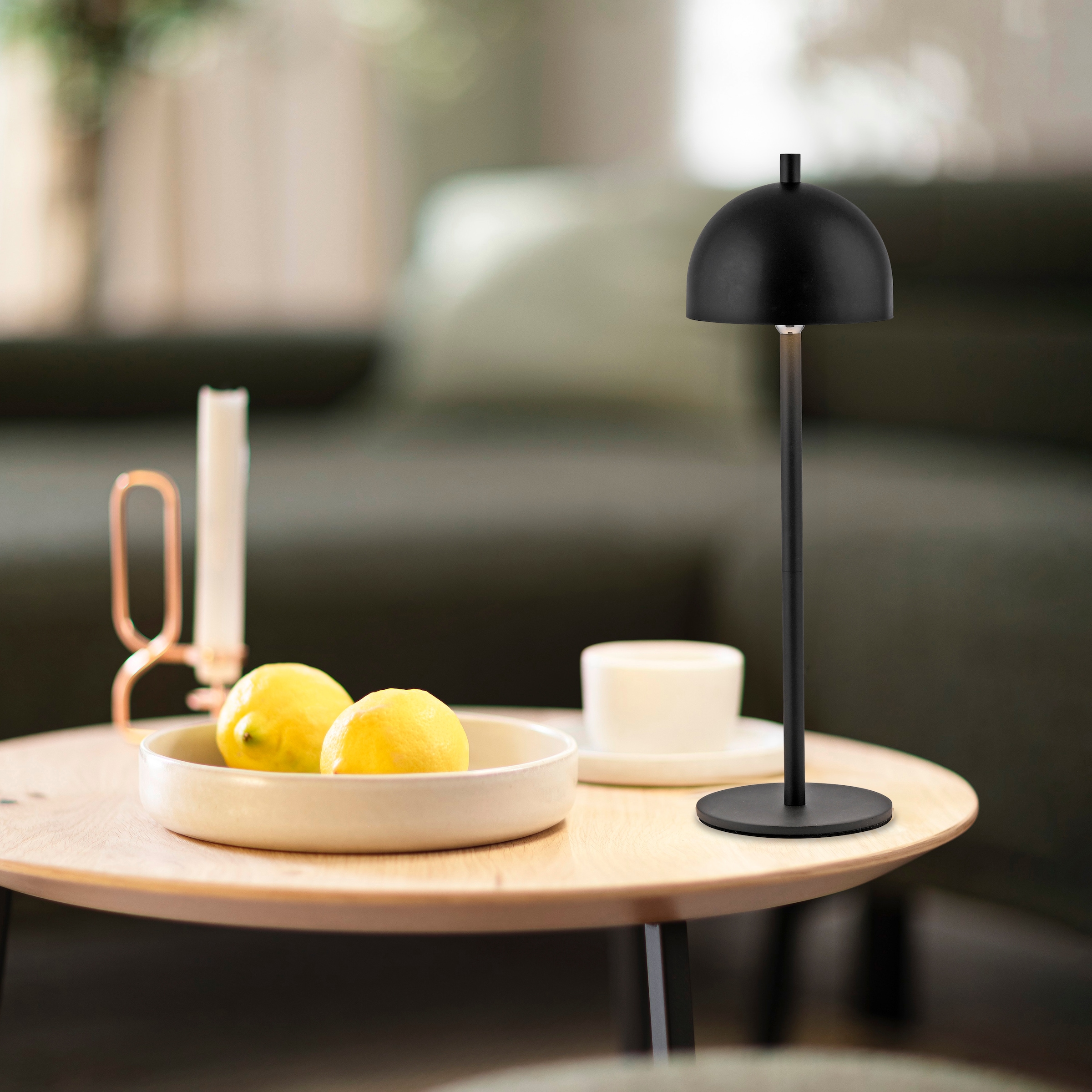 SCHÖNER WOHNEN-Kollektion LED Tischleuchte »BELLIS« LED-Board 1 Stk. Warmweiß SCHÖNER WOHNEN Kollektion, Touchdimmer, Memoryfunktion, IP54, Akku