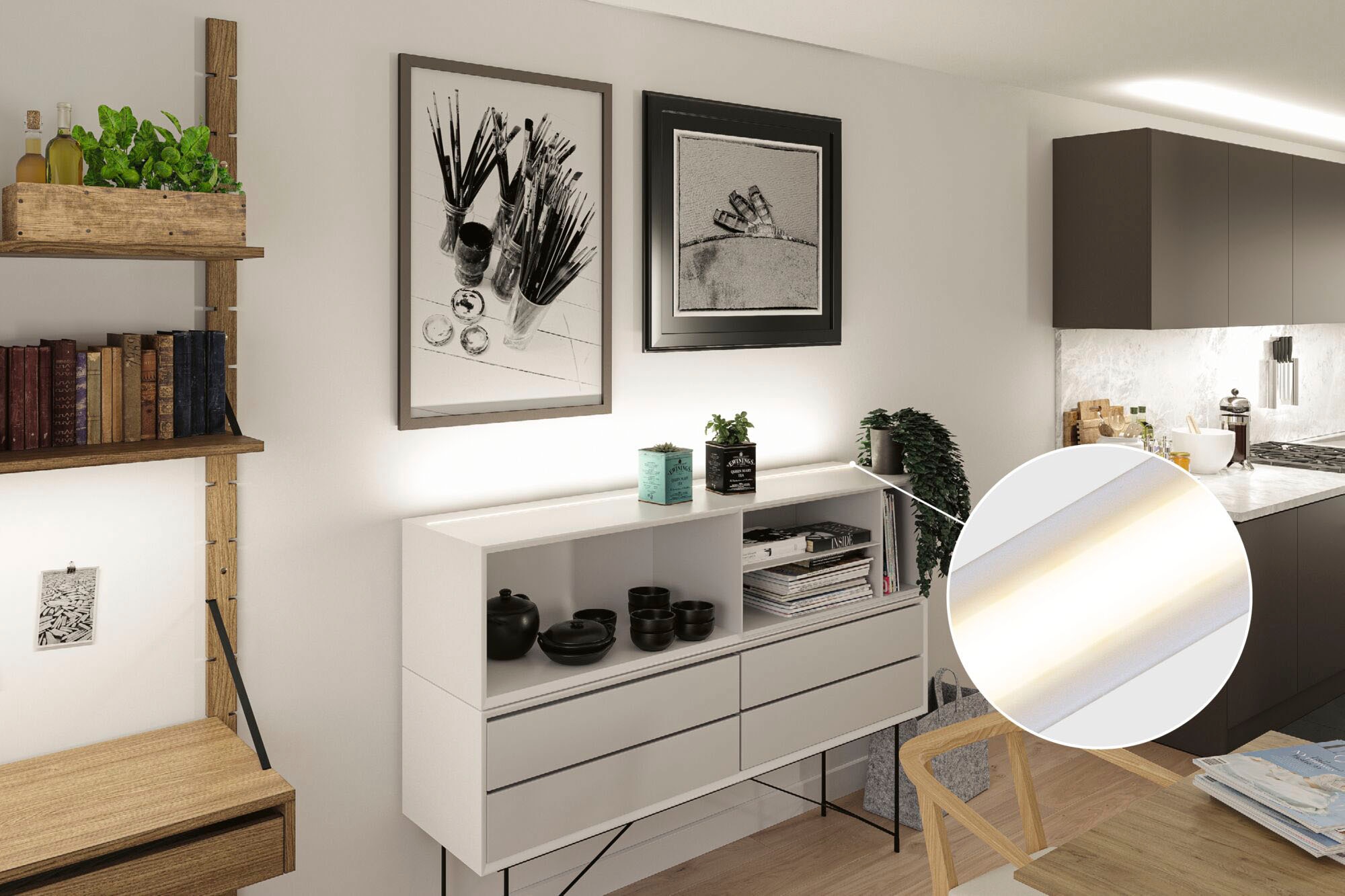 Paulmann LED-Streifen »SimpLED Full-Line COB Basisset 3m 11W Warmweiß 1500lm 3000K«, 1 St.-flammig