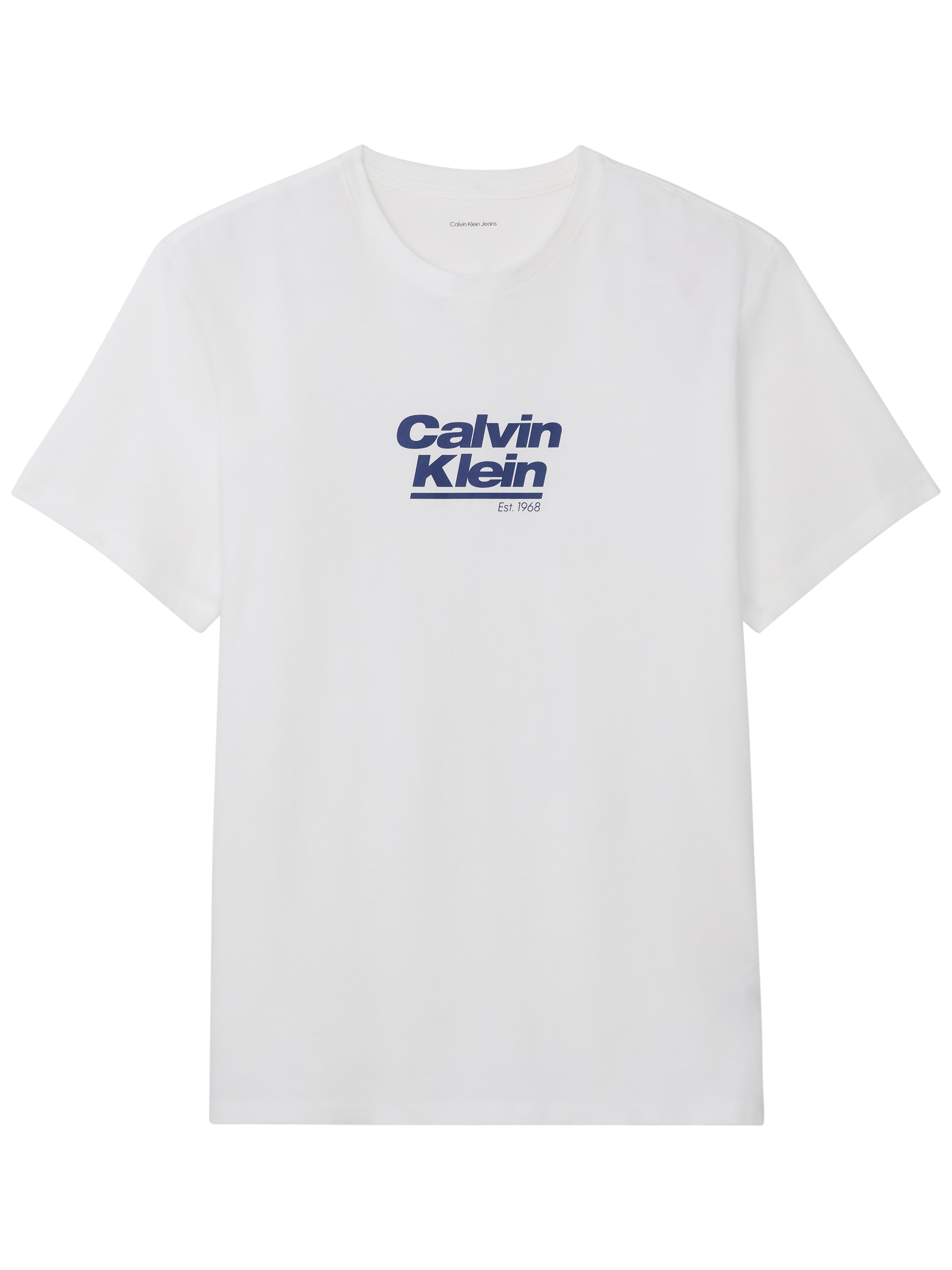 Calvin Klein Jeans T-Shirt Rundhalsausschnitt, Regular Fit, Logoschriftzug