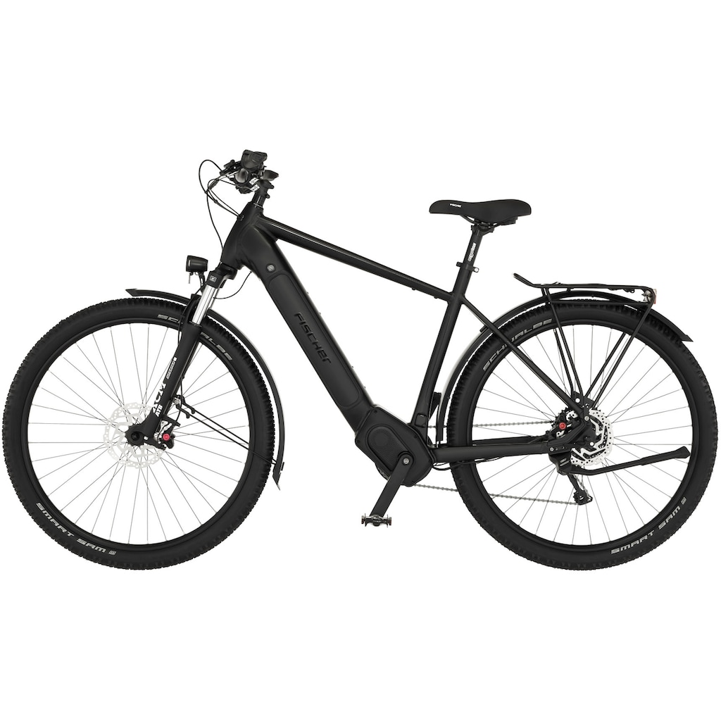 FISCHER Fahrrad E-Bike »TERRA 8.0i 55«, 10 Gang, Shimano, Deore, Mittelmotor 250 W, (mit Fahrradschloss)
