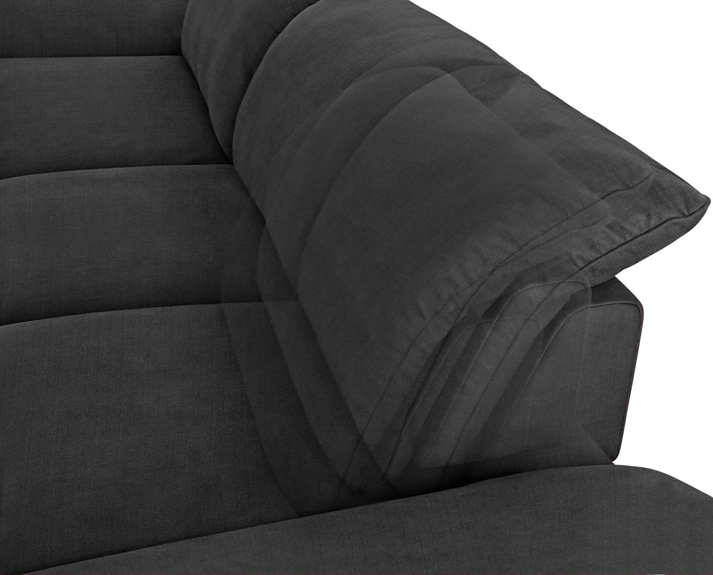 W.SCHILLIG Ecksofa »enjoy&MORE, Designsofa, bequem, zeitlos und elegant, L-Form«, mit Sitztiefenverstellung, Füße Chrom glänzend, Breite 340 cm