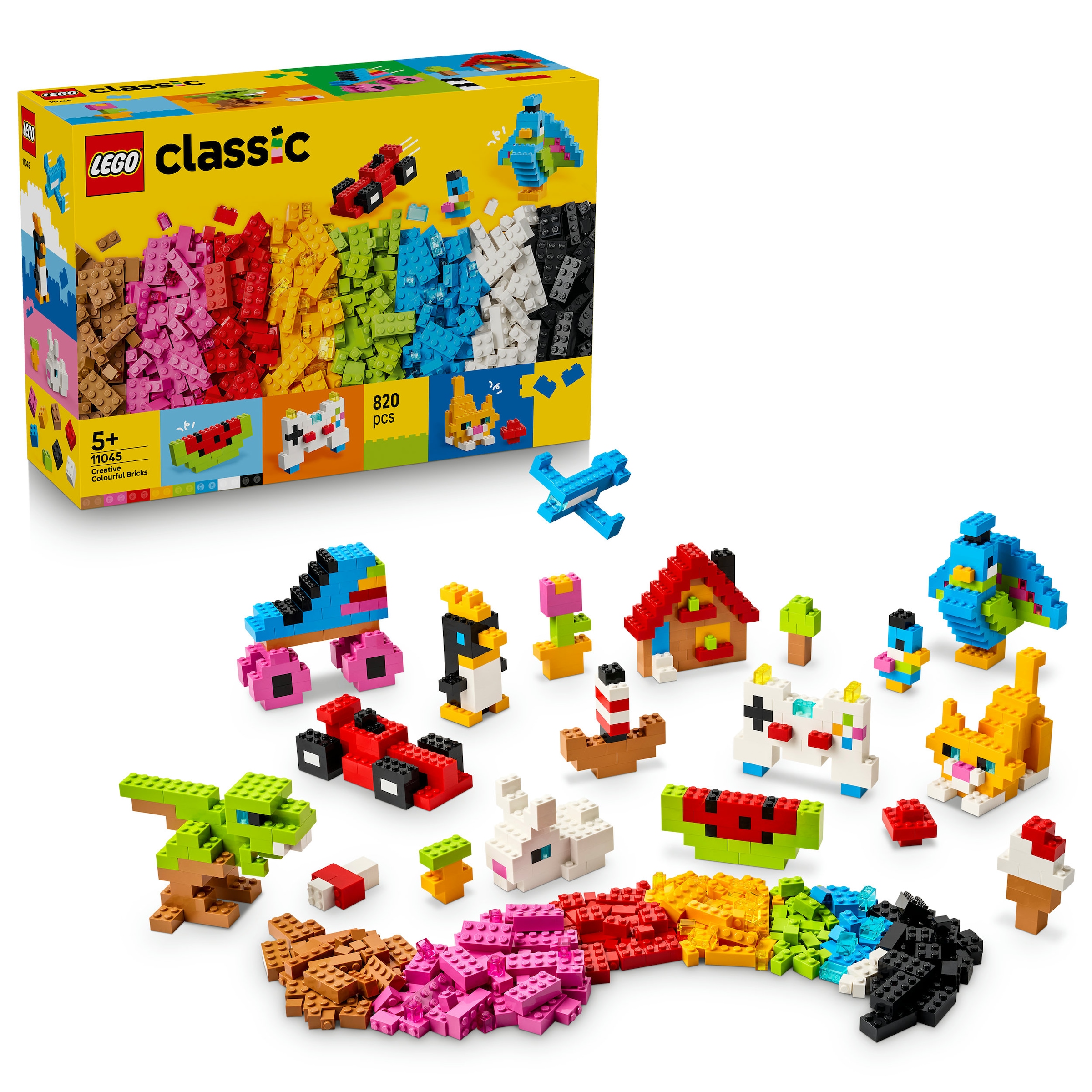 LEGO® Konstruktionsspielsteine »Kreative Bunte Steine (11045), LEGO Classic« Made in Europe