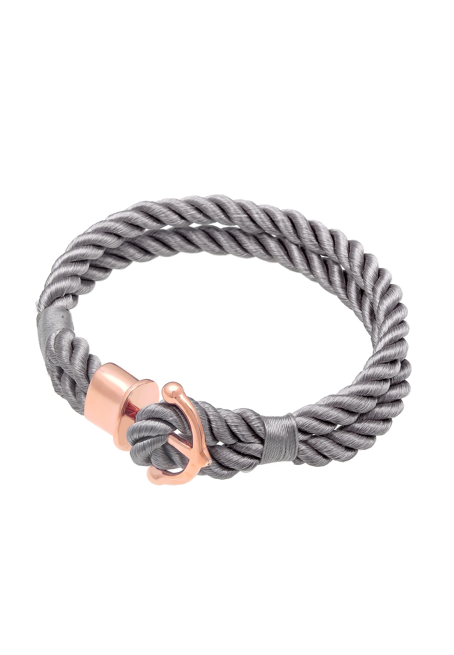 Nenalina Armkette »Armband Anker Maritim Nylon Bändchen 925er Silber rosé«