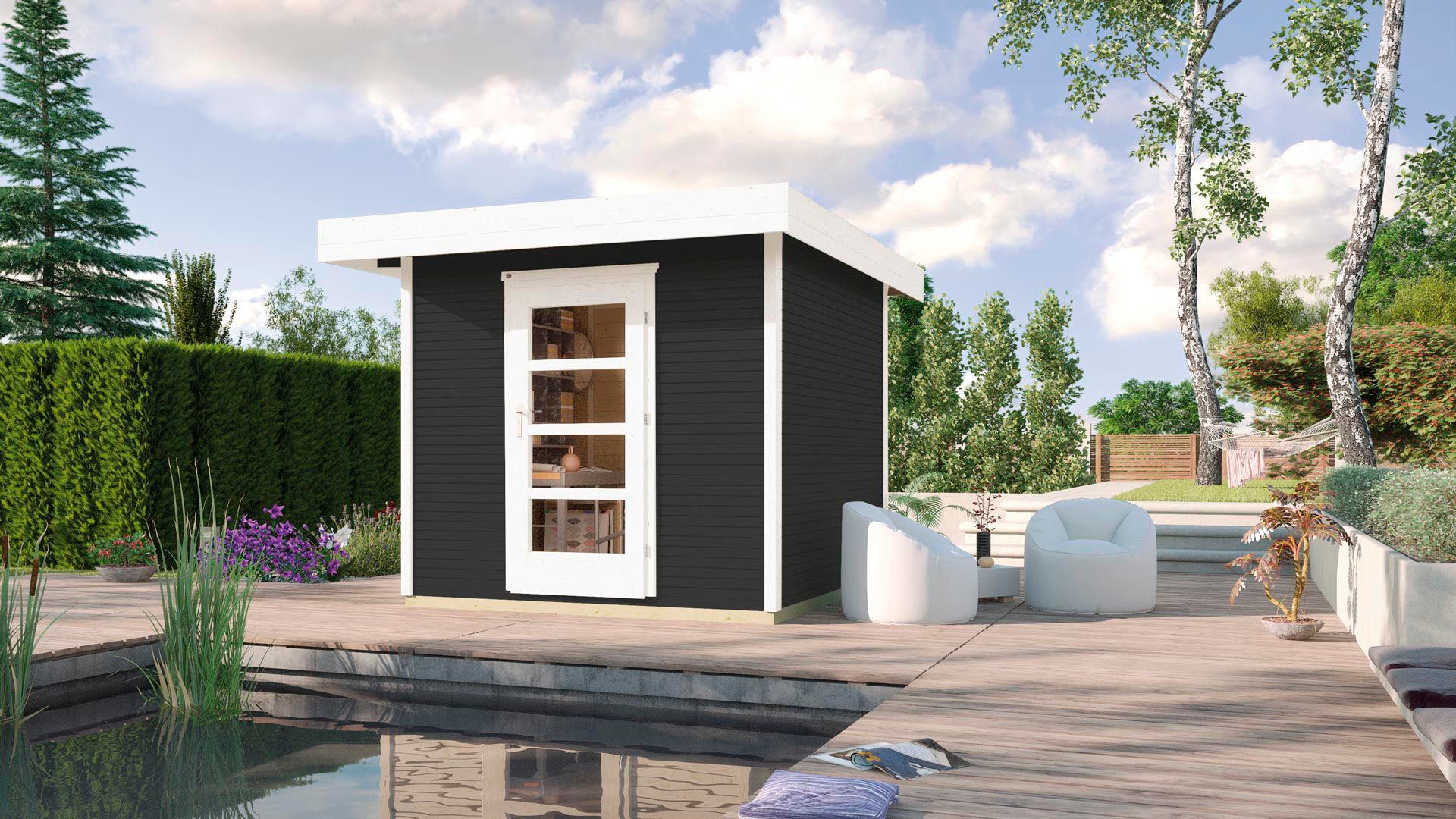 weka Gartenhaus »wekaLine 172 Gr.3, anthrazit, 28 mm«