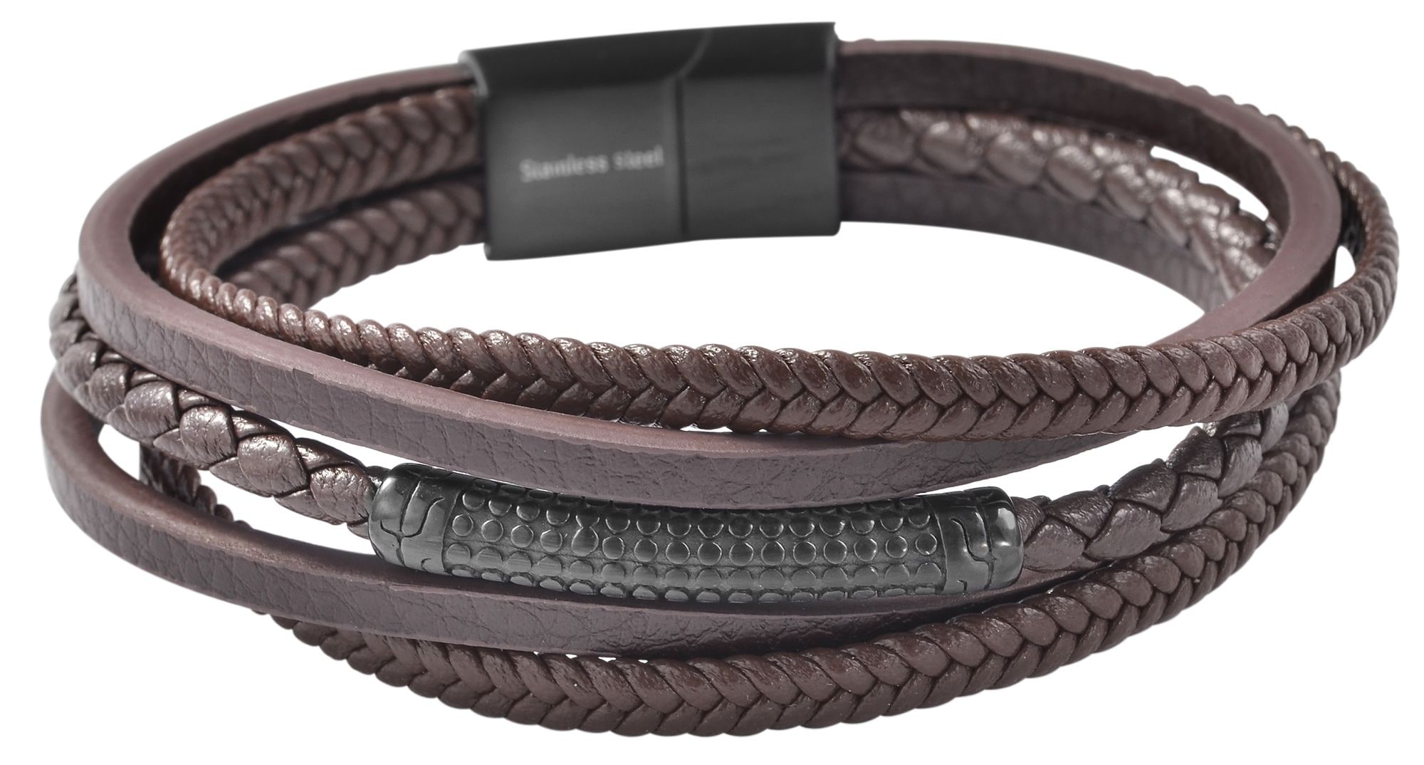 Adelia´s Lederarmband »Unisex Armband ¿ Lederarmband aus Leder 23 cm«