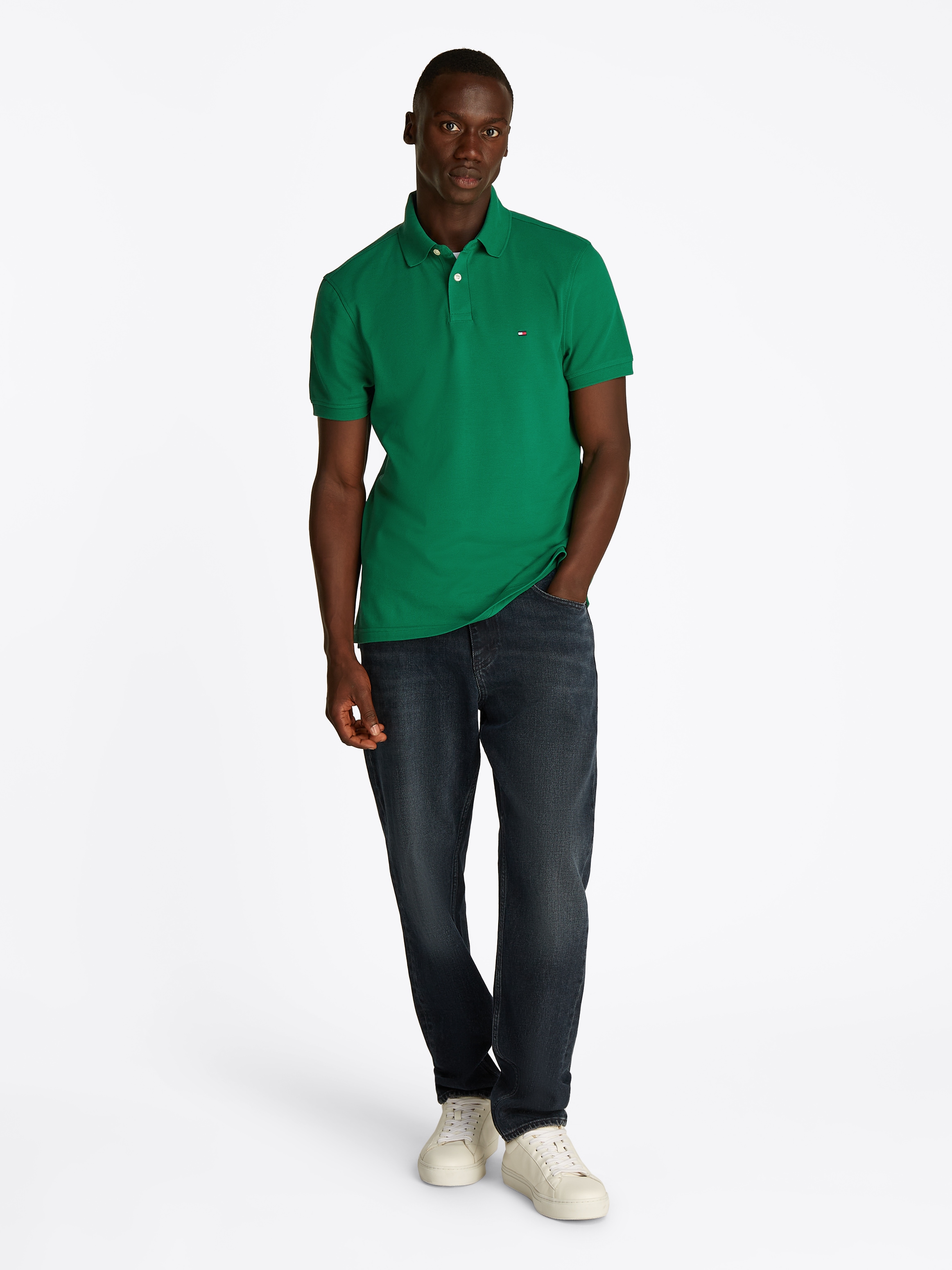 Tommy Hilfiger Poloshirt »1985 REGULAR POLO«, mit Tommy Hilfiger Kontraststreifen innen am Kragen