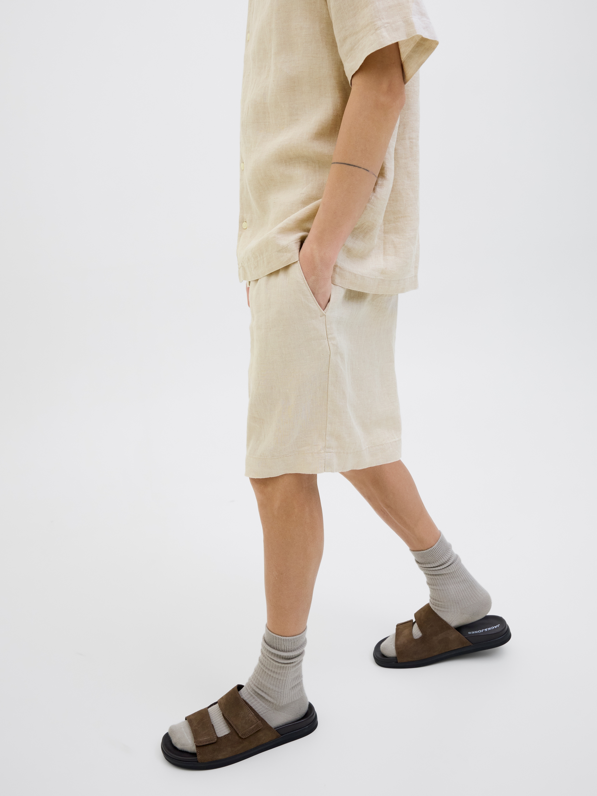 Jack & Jones Shorts »JPSTBILL LAWRENCE LINEN SHORTS SRT LN«
