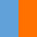 hellblau-orange