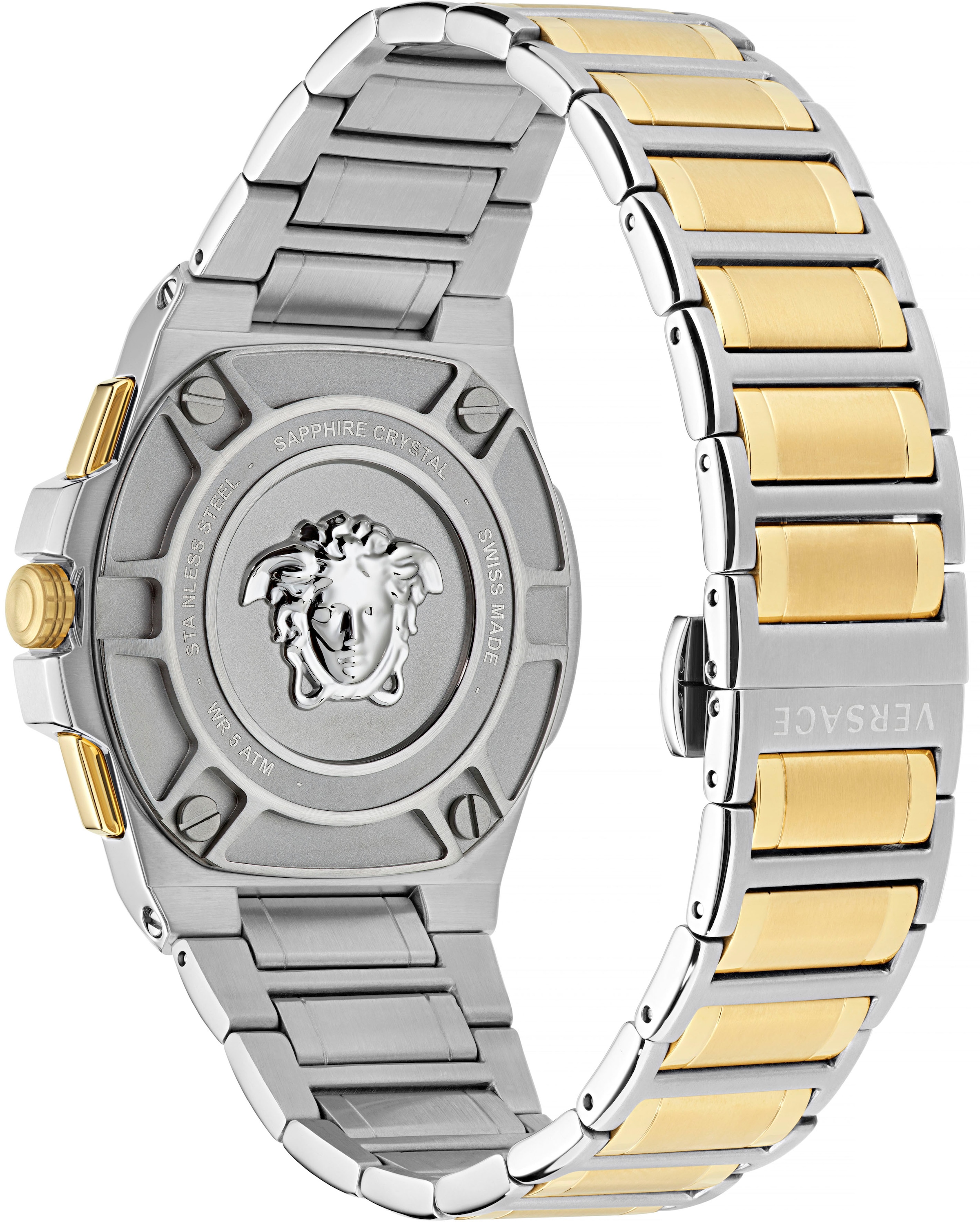 Versace Chronograph »GRECA EXTREME CHRONO, VE7H00523«, Quarzuhr, Armbanduhr, Herren, Datum, Stoppfunktion, Swiss Made,bicolor