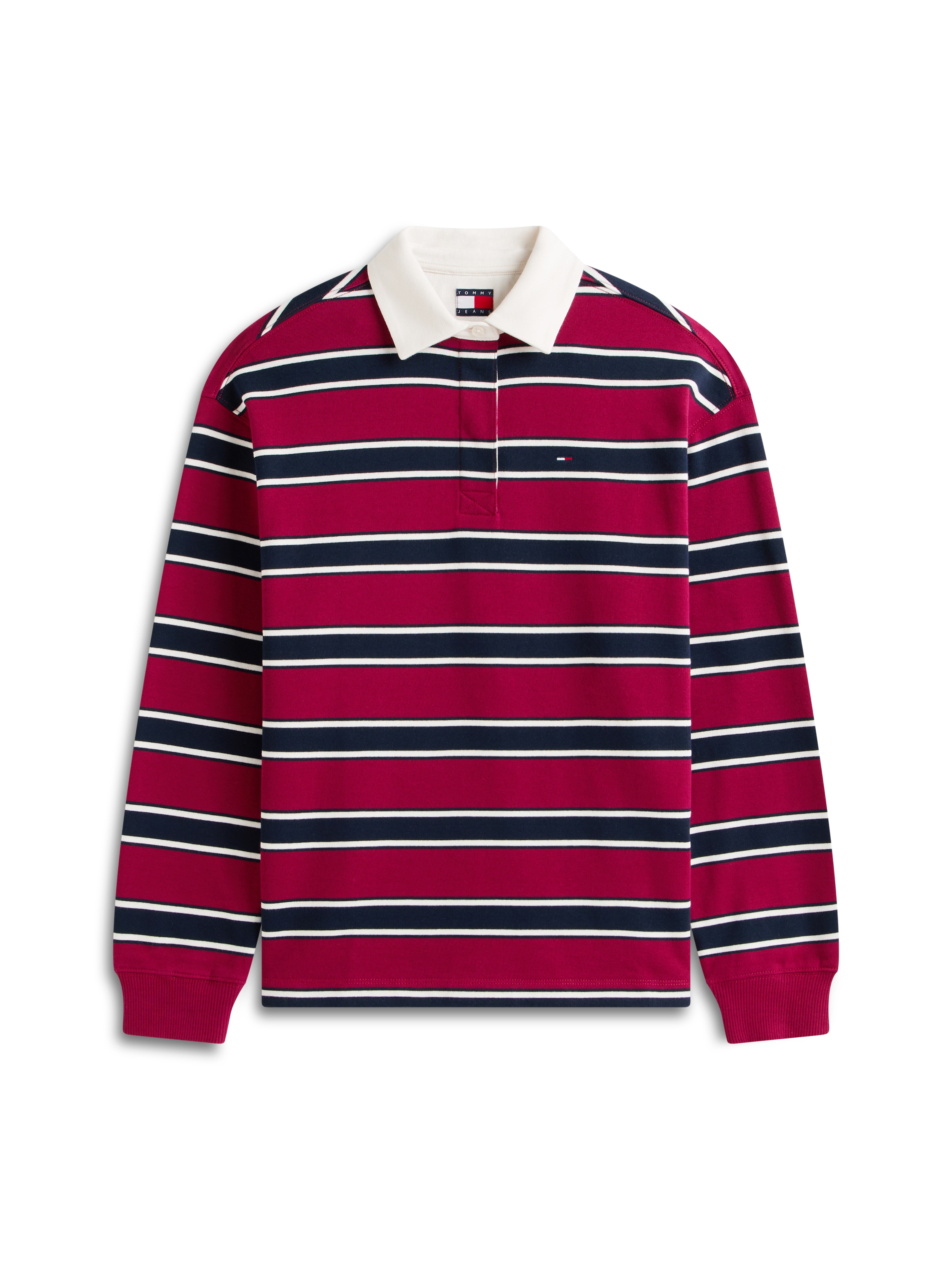 Tommy Jeans Sweatshirt »TJW RLX S-FLAG STRIPE RUGBY EXT«
