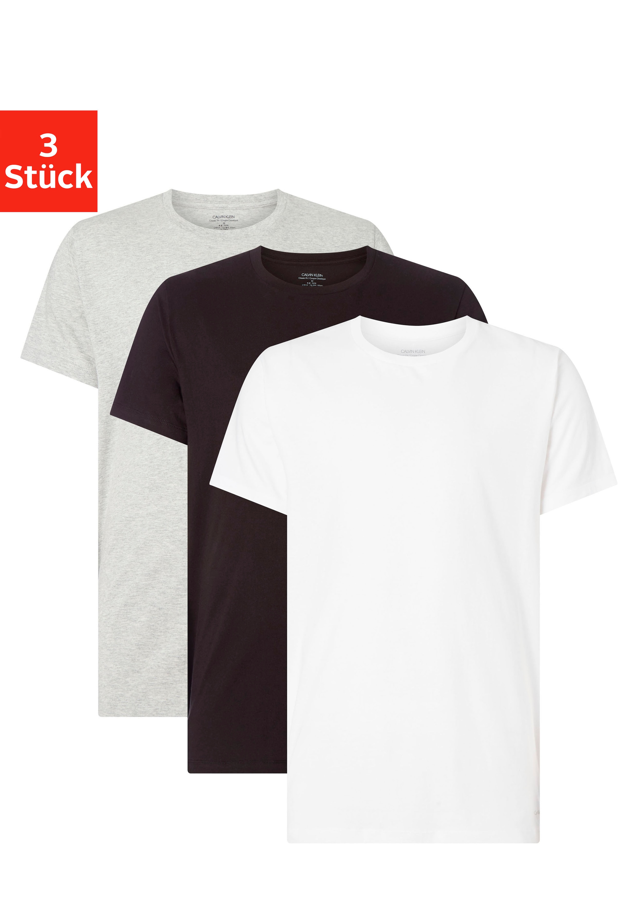 Calvin Klein T-Shirt »uni«, (3er-Pack) bei online OTTO kaufen