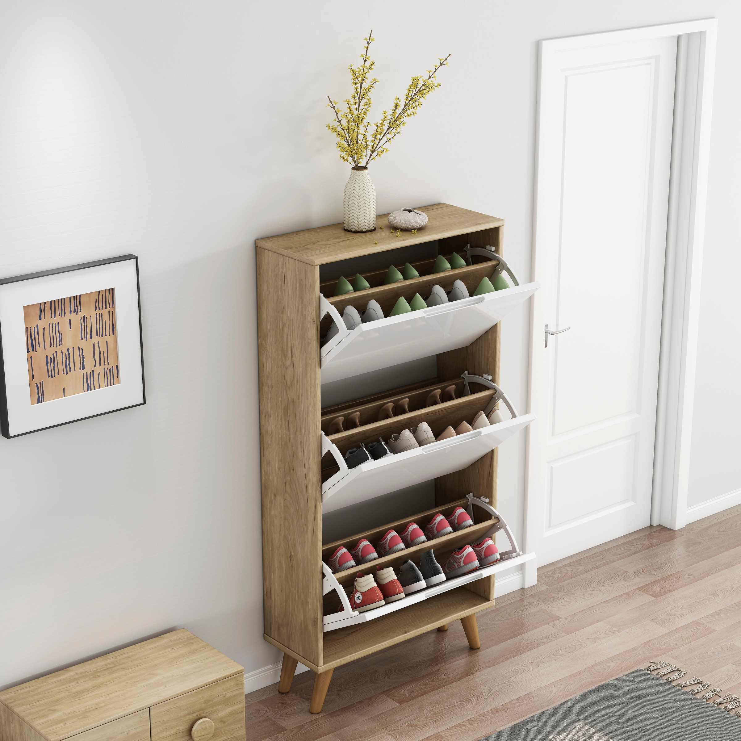 OTTO home Schuhschrank »Lund« FSC-zertifiziertem Holz, ABS-Kanten, Breite 62 cm