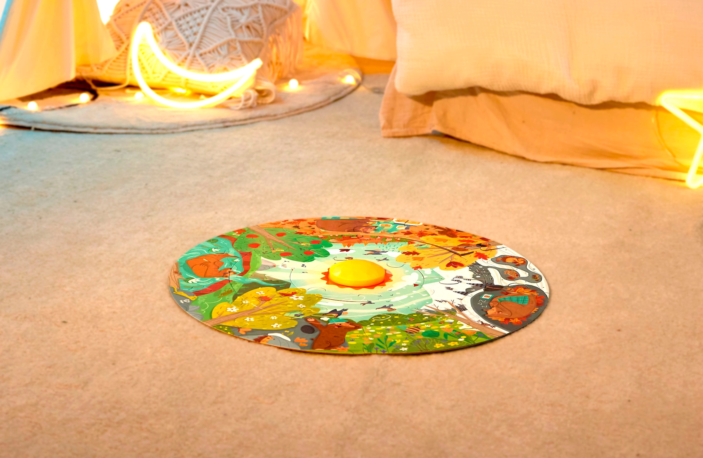 Hape Puzzle »Vier Jahreszeiten« mit Lichteffekt