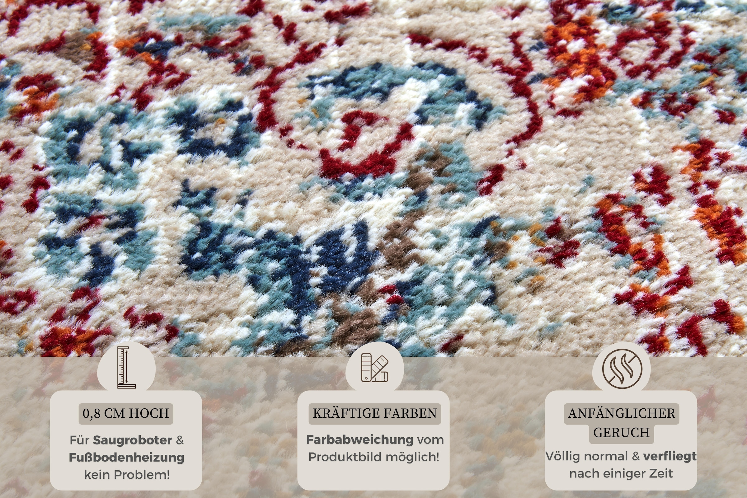HANSE Home Teppich »Maderno«, rechteckig, 8 mm Höhe, Läufer, Orientalisch, Kurzflor, Wohnzimmer, Schlafzimmer, Esszimmer