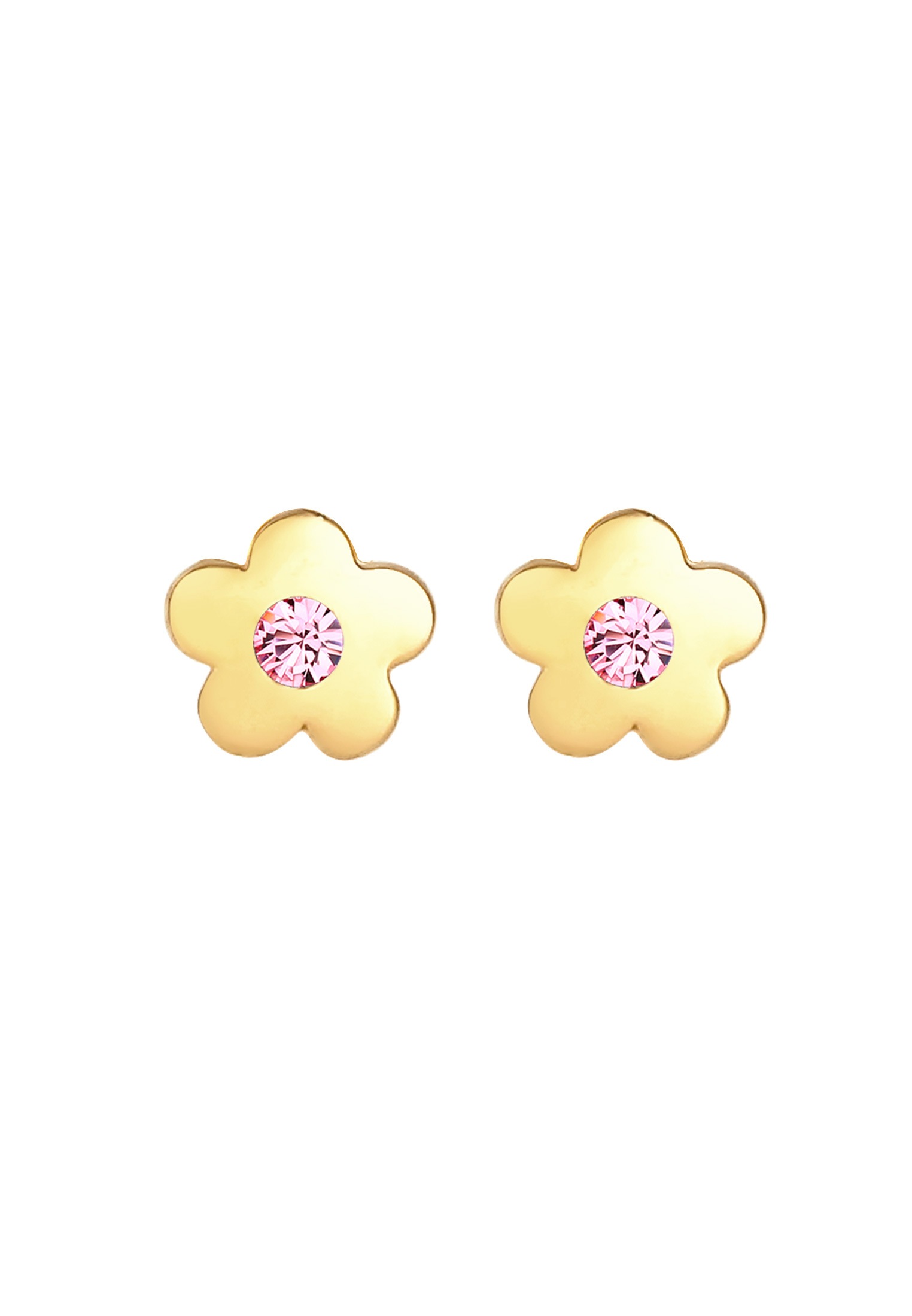 Elli Paar Ohrstecker »Ohrringe Kinder Blume Kristall 925 Silber«