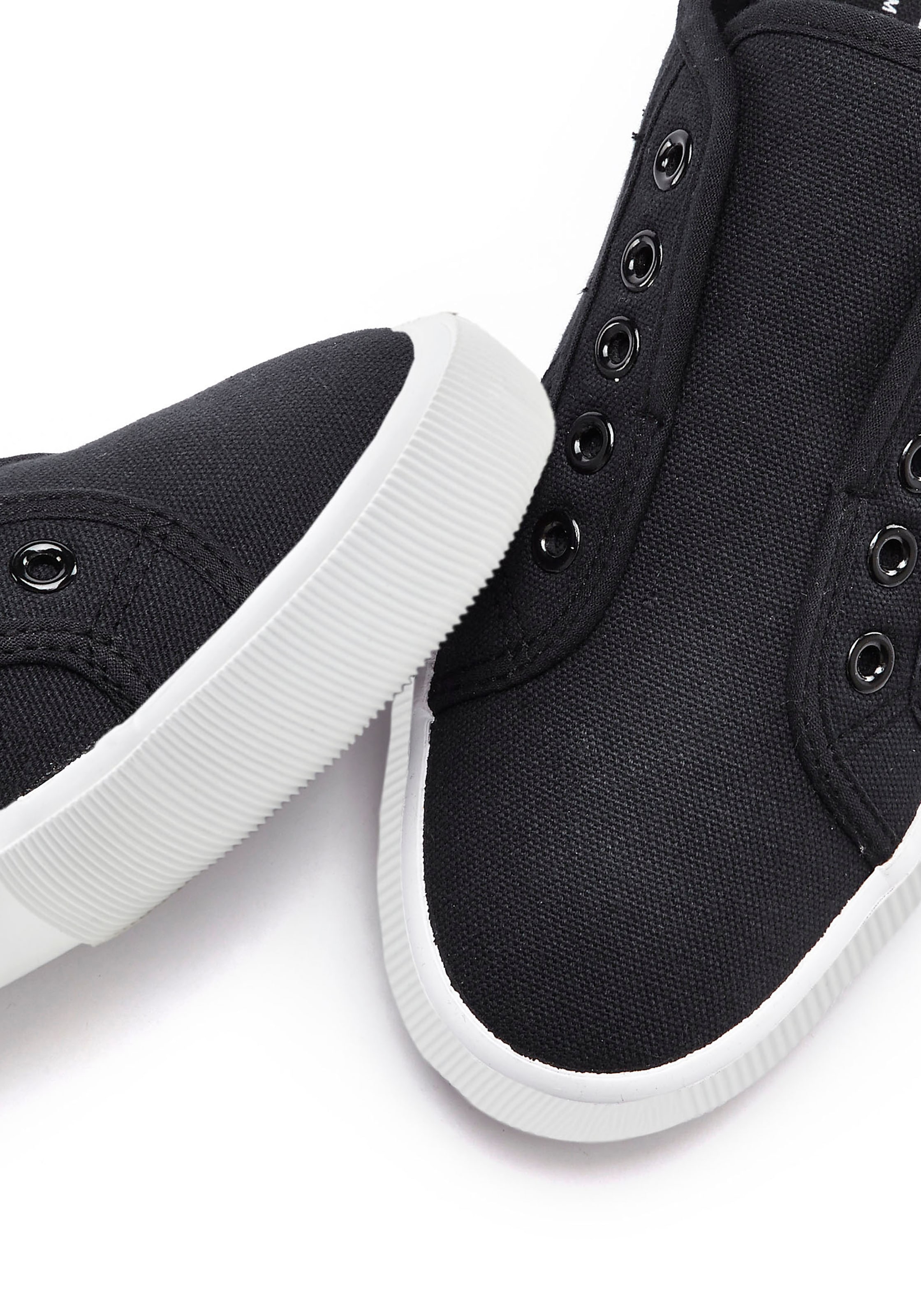 LASCANA Sneaker, Slipper, Halbschuh, Slip-On-Sneaker bequem zum Reinschlüpfen, Slip-Ons