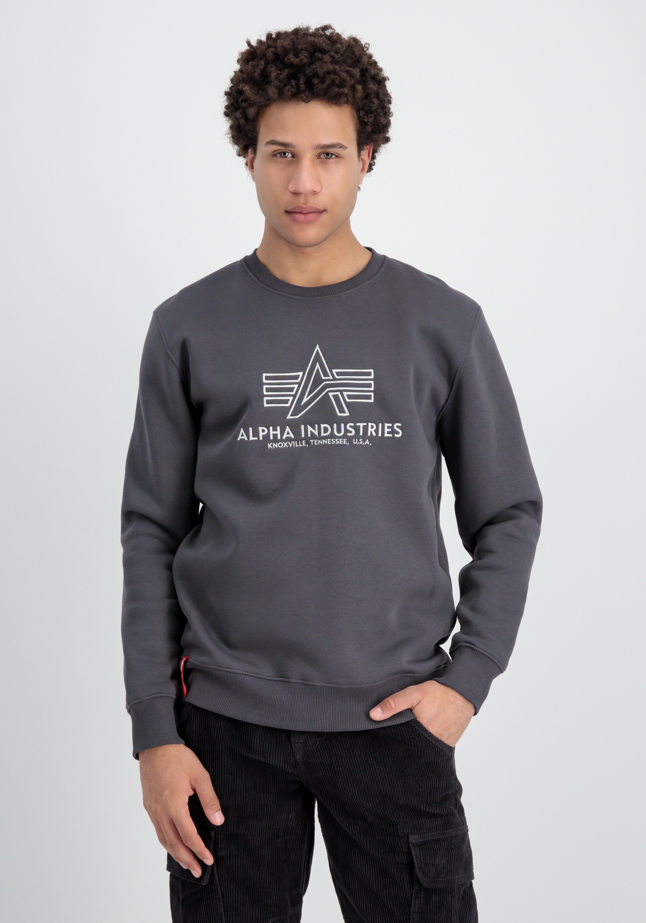 Sweater »Alpha Industries Men - Sweatshirts Basic Sweater Embroidery«