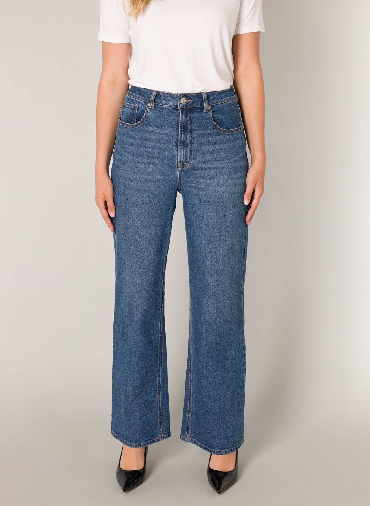 Base Level Weite Jeans »Amy«, mit Waschung