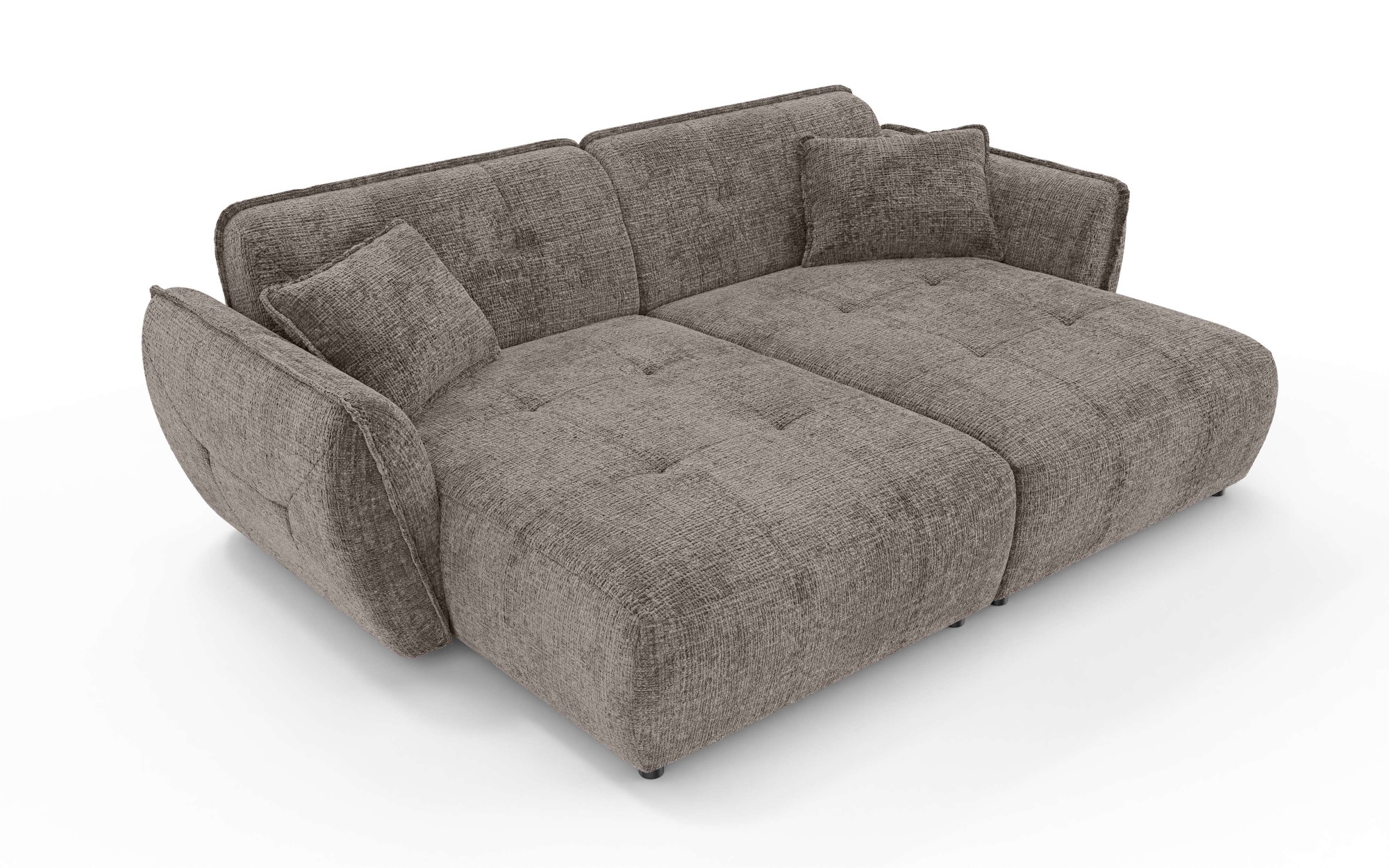 Home affaire Big-Sofa »MIRELDA Design-Sofa mit Steppungen, extra tief, Breite 251 cm« elegant und bequem, enthält 2 Zierkissen, belastbar bis 480kg