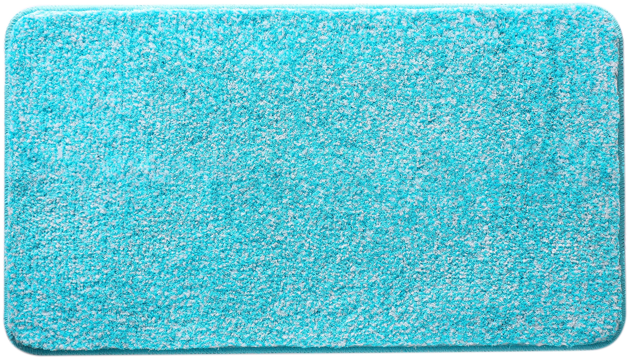 my home Badematte »Vanessa meliert, Badvorleger, Badezimmer Teppich, Duschvorleger« Höhe 20 mm rutschhemmend beschichtet strapazierfähig Badteppich, weiche Haptik, unifarben