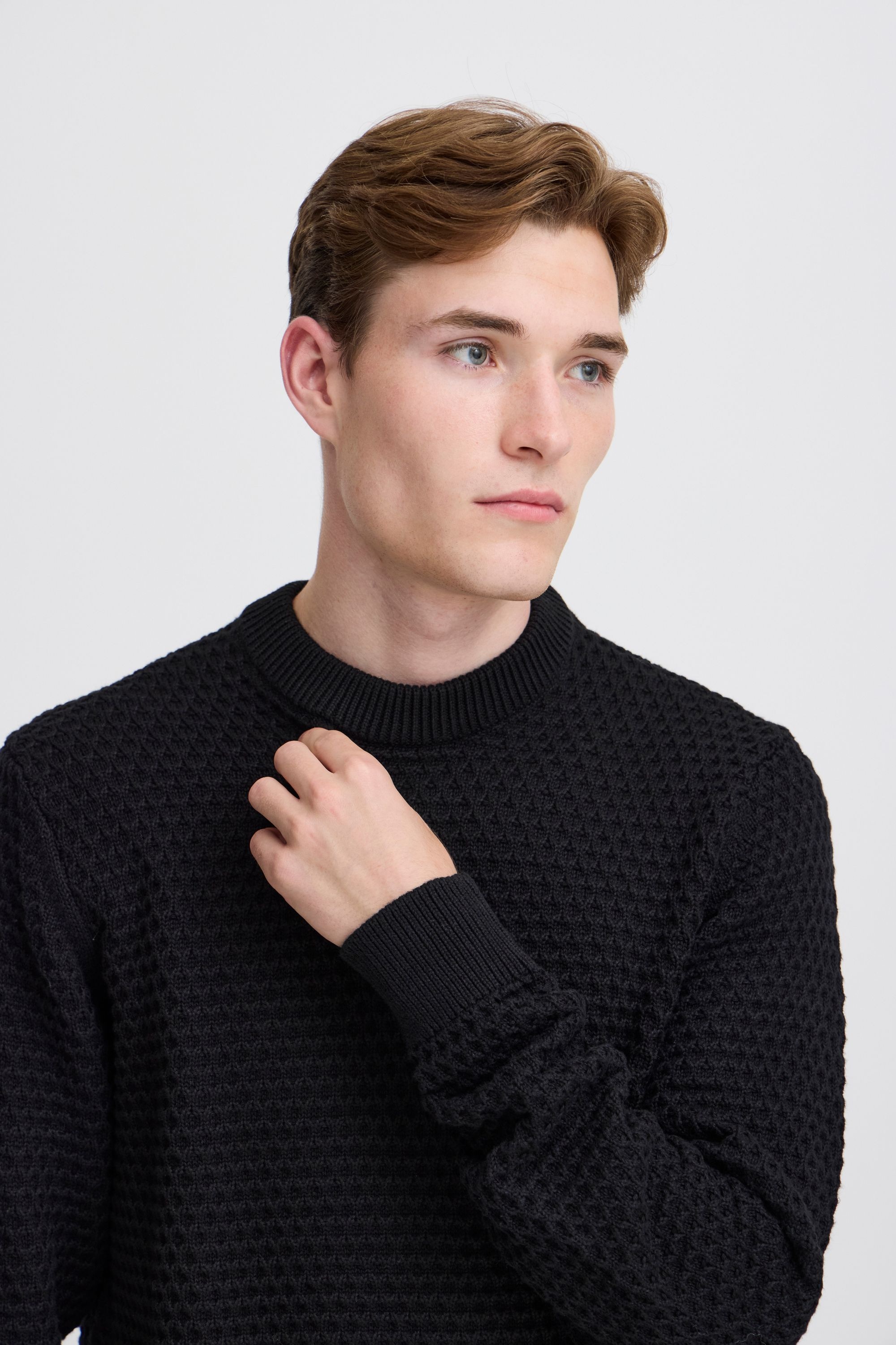 Casual Friday Strickfleece-Pullover »Strickpullover CFKARL structured crew neck knit«