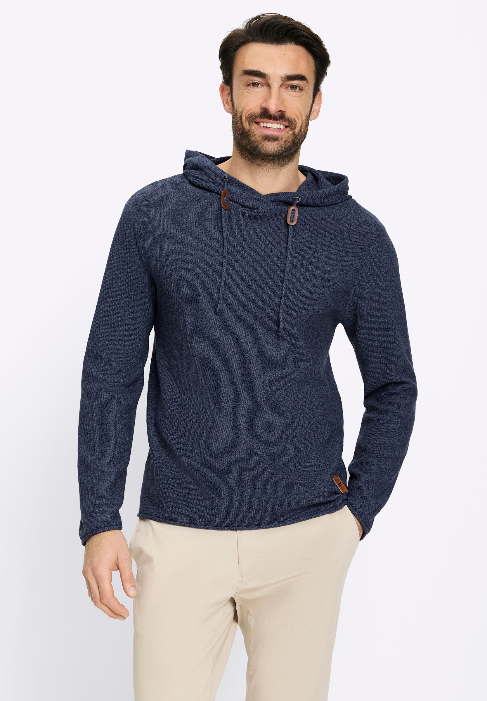 Witt Longpullover »Kapuzen-Pullover Kapuzenpullover mit Struktur-Strickmuster«
