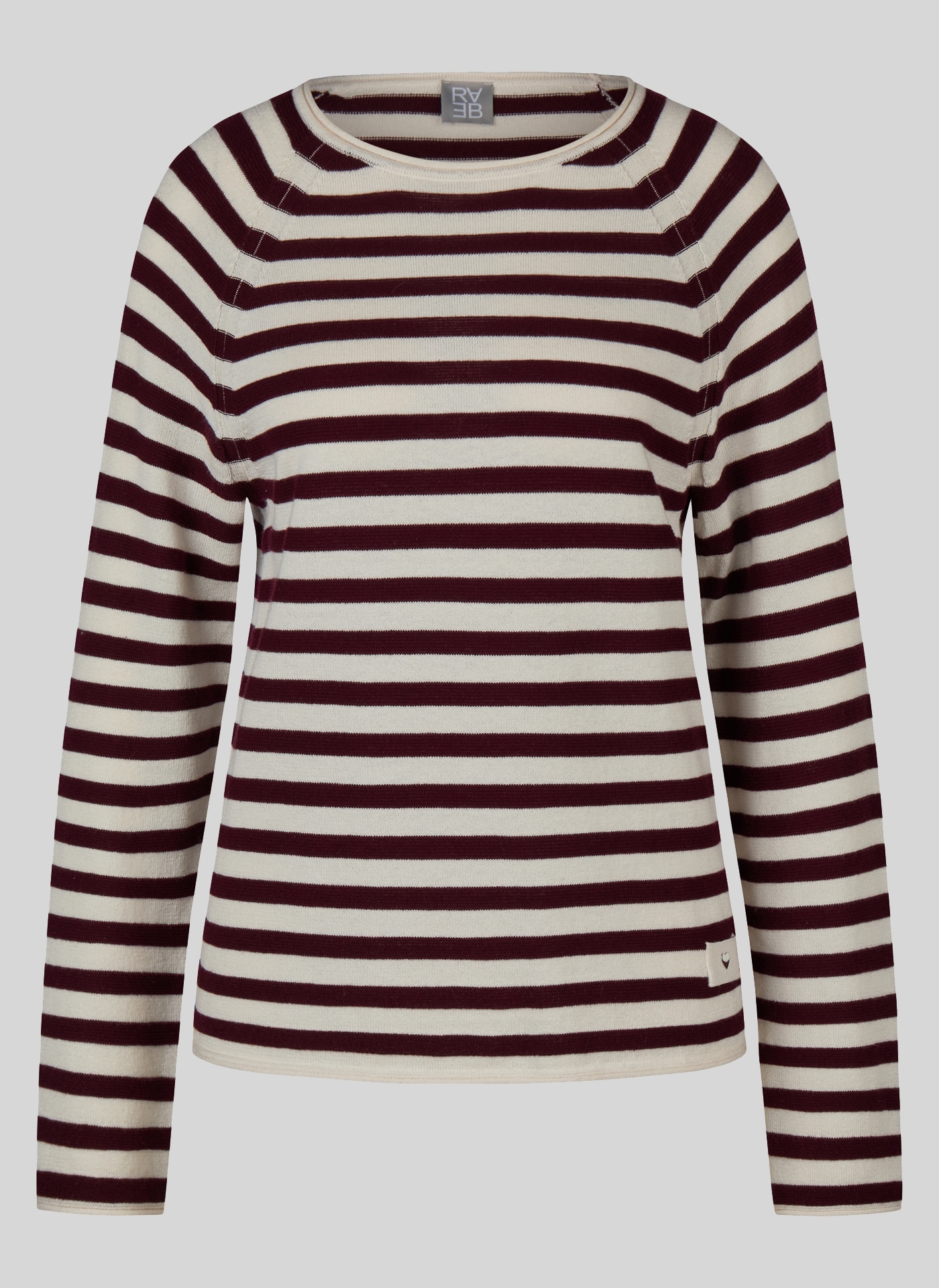 Rabe Strickpullover in Ringel-Optik