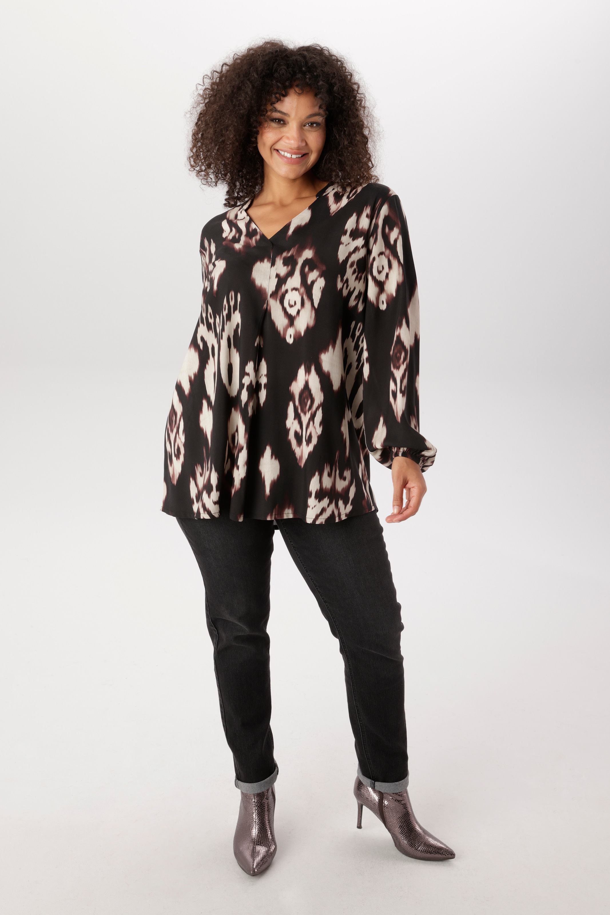 Aniston PLUS Schlupfbluse in tollem Print - NEUE KOLLEKTION