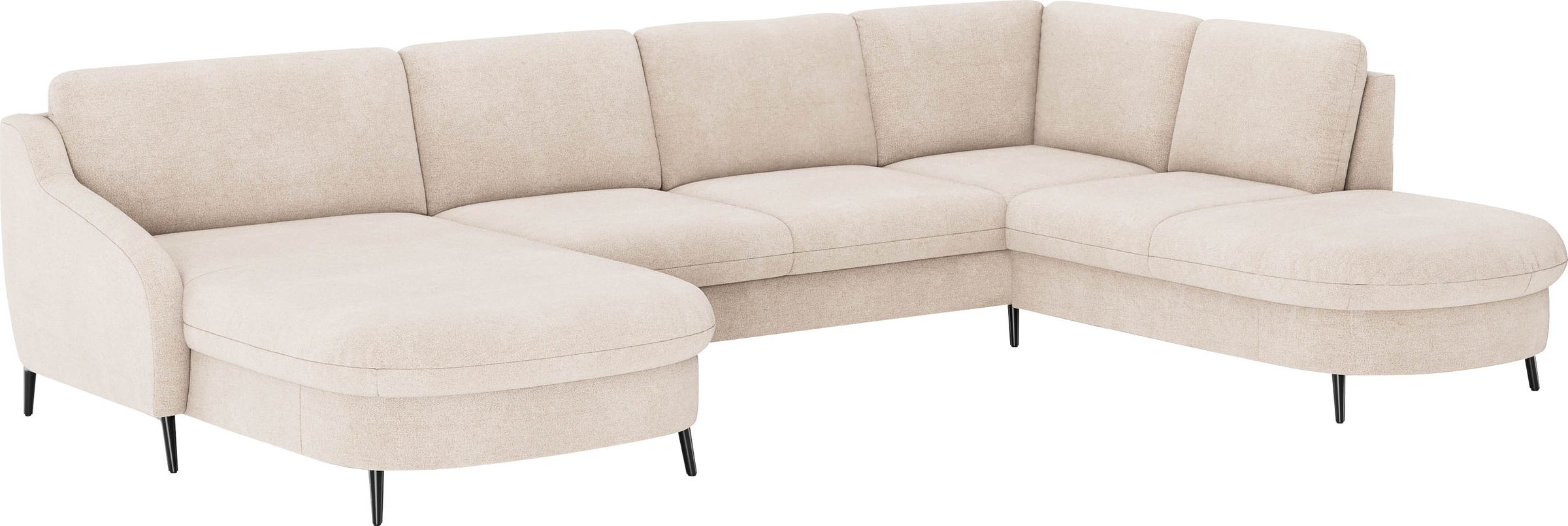 sit&more Wohnlandschaft »Soul U-Form«, wahlweise mit Bettfunktion und Bettkasten oder Schubkasten