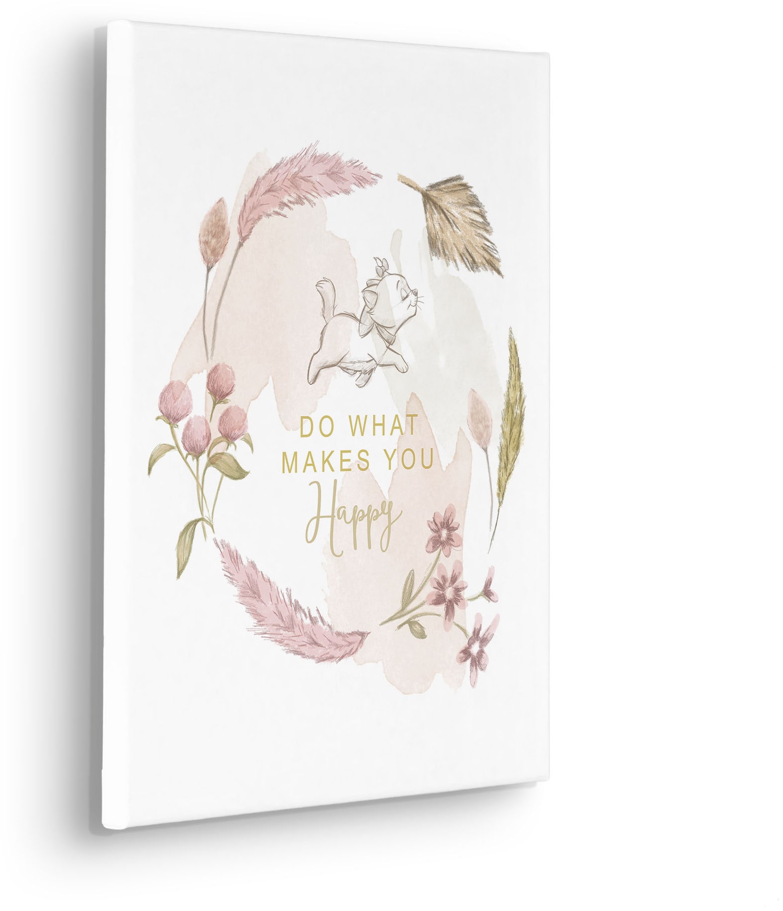 Komar Leinwandbild »Disney Aristocats Do What Makes You Happy«, Disney, (1 St.), 30 x 40 cm (Breite x Höhe) - Kinderzimmer, Dekoration