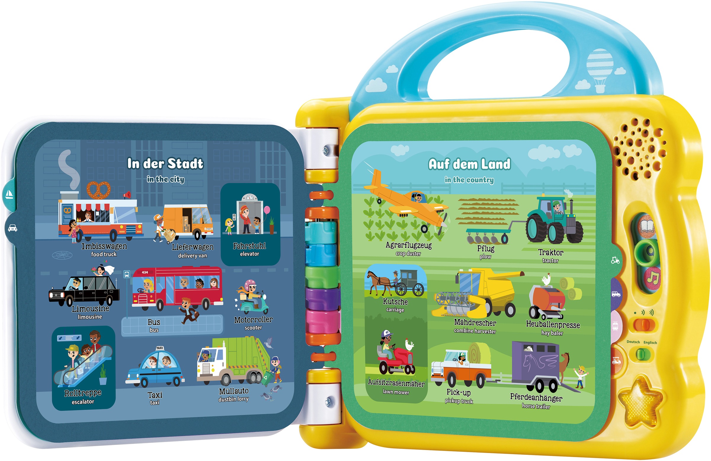 Vtech® Bilderbuch »VtechBaby, Mein 100-Wörter-Buch: Fahrzeuge & Fortbewegungsmittel«, mit Sound