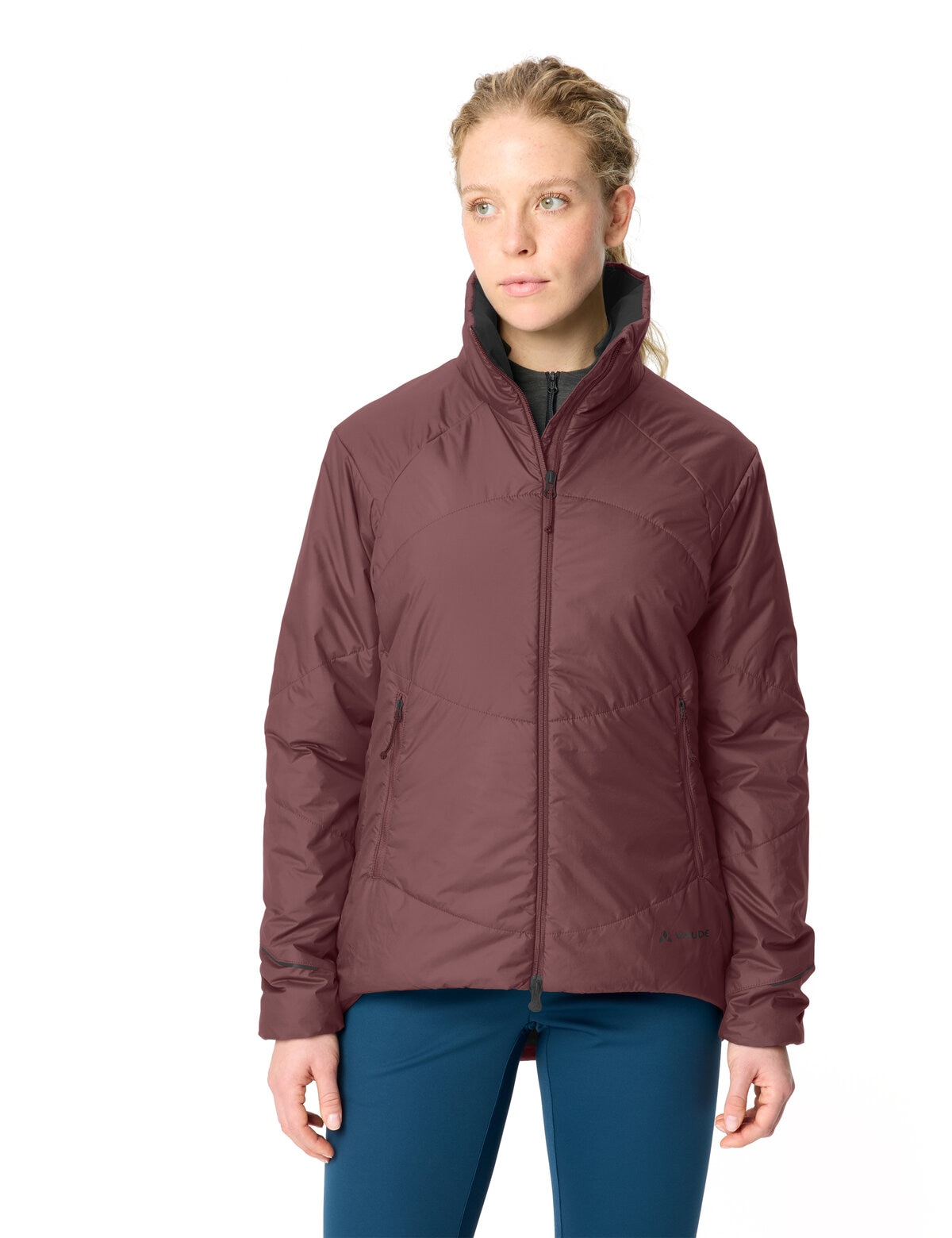 VAUDE Fahrradjacke »WOMEN'S WINTRY INSULATION JACKET« sportlicher Stil, mit PrimaLoft®-Wattierung, hoher Stehkragen