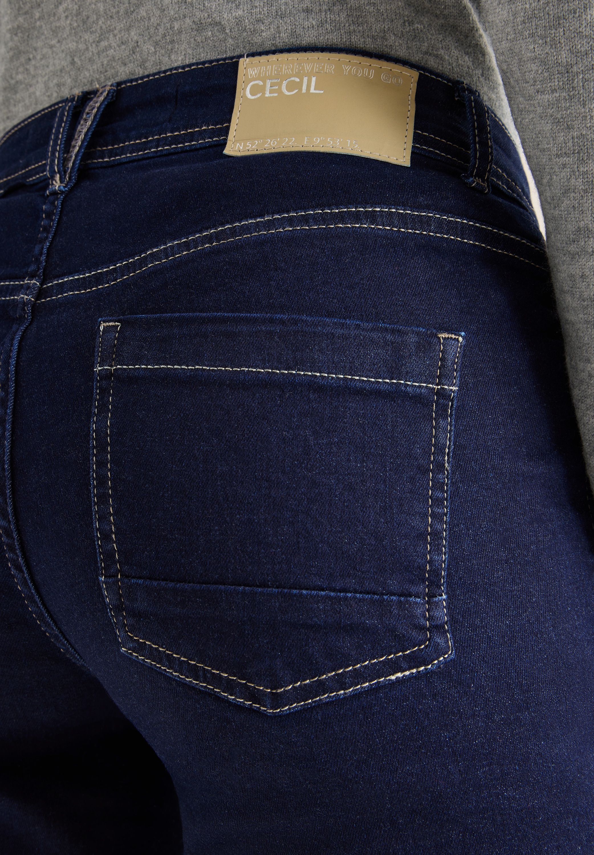 Cecil 5-Pocket-Jeans »Style Scarlett« mit kontrastfarbenen Nähten