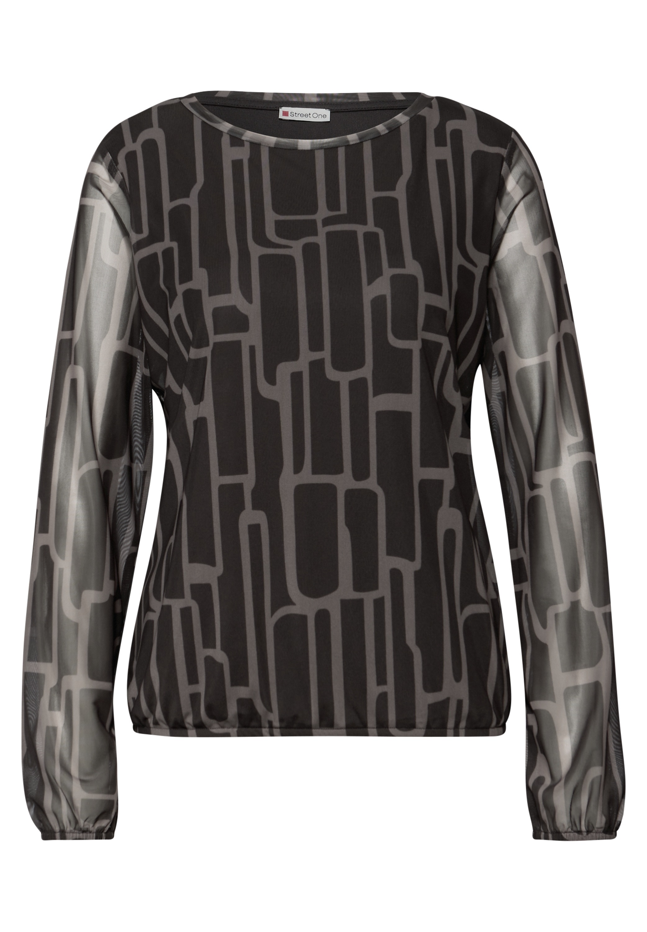 STREET ONE Langarmshirt mit grafischem Muster